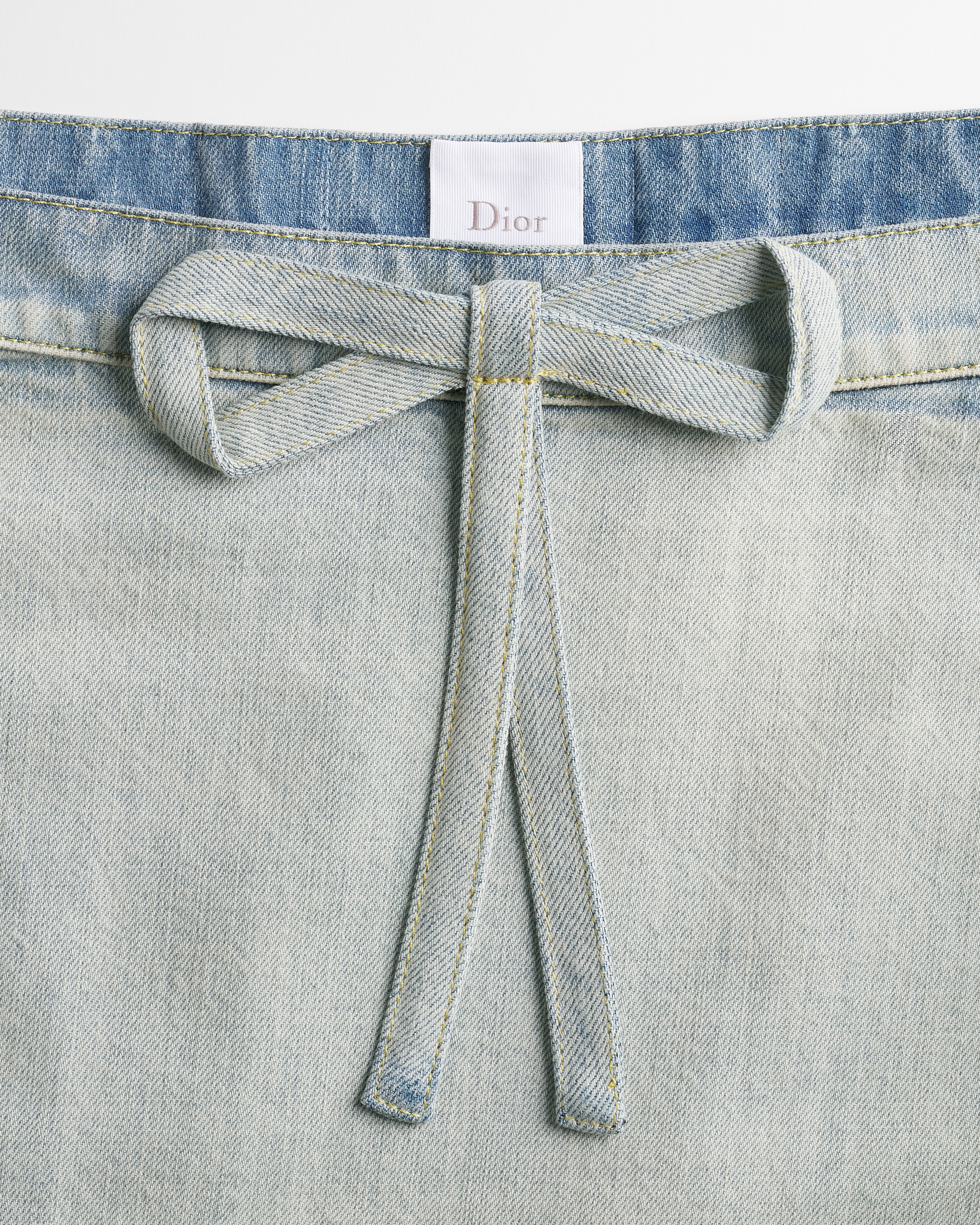 Dioramour エンブロイダリー フレアスカート Doves & Roses コットン & コットンデニム E09