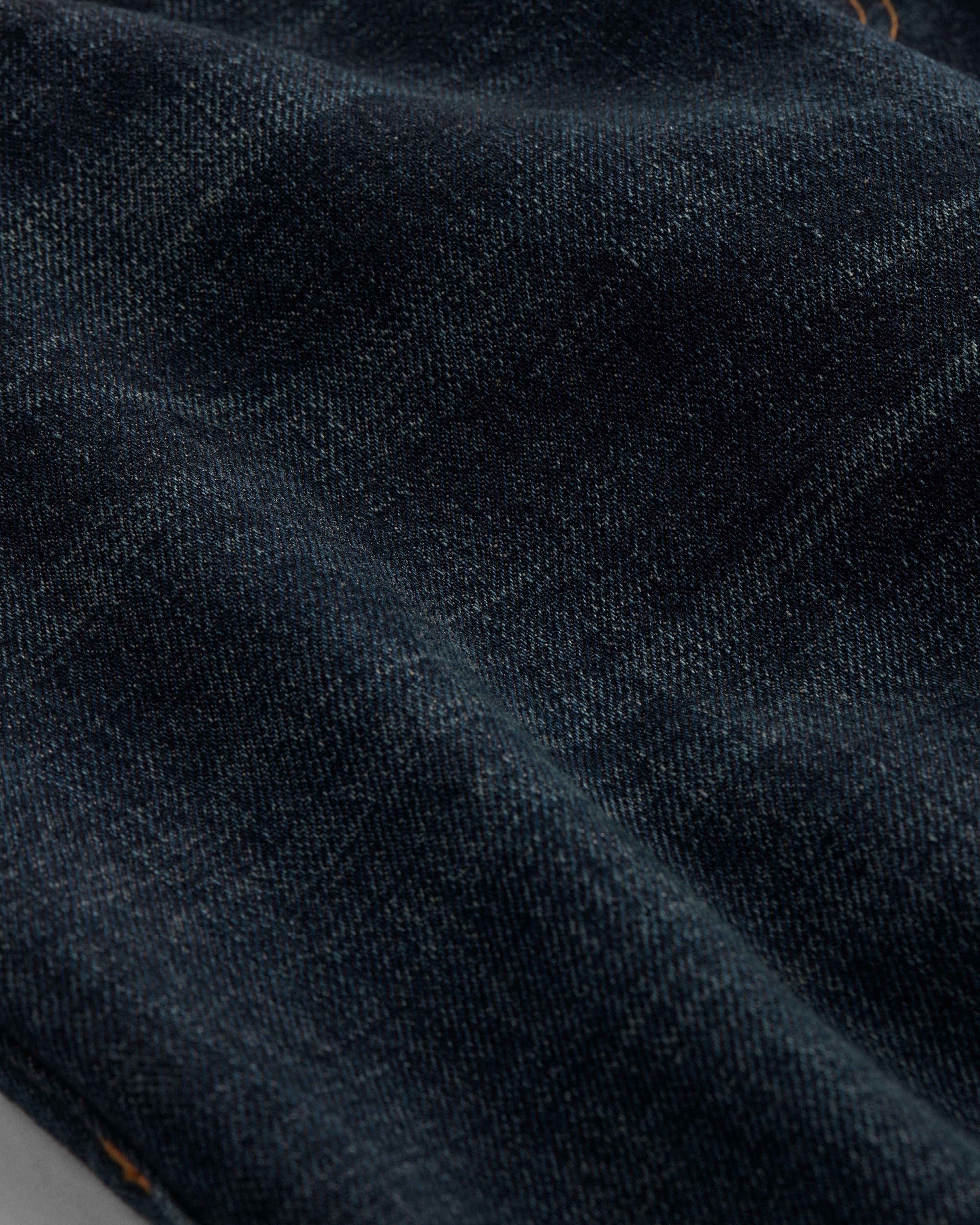 Flared Jeans Deep Blue Cotton Denim E09