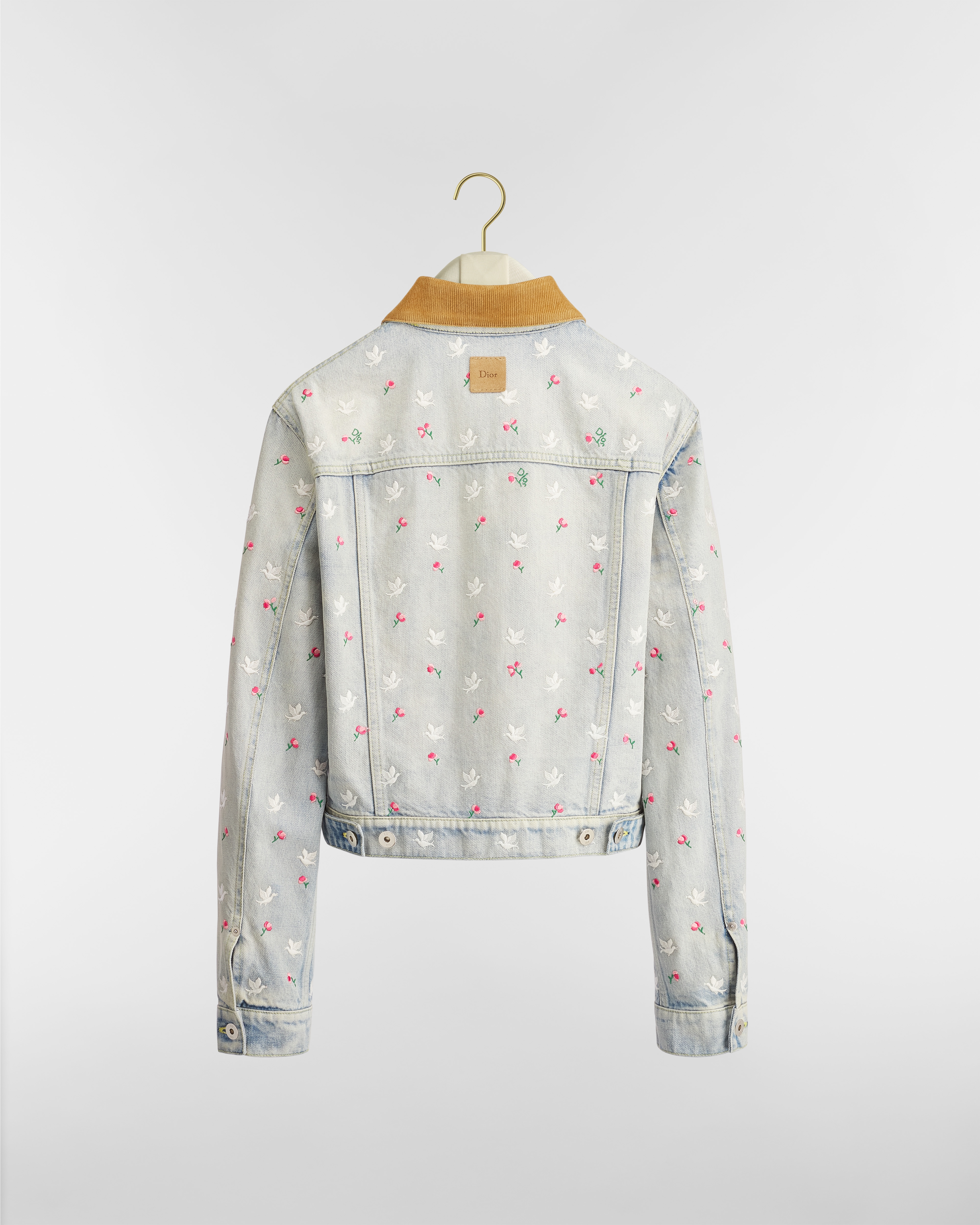 Dioramour エンブロイダリー ジャケット Doves & Roses コットンデニム E08