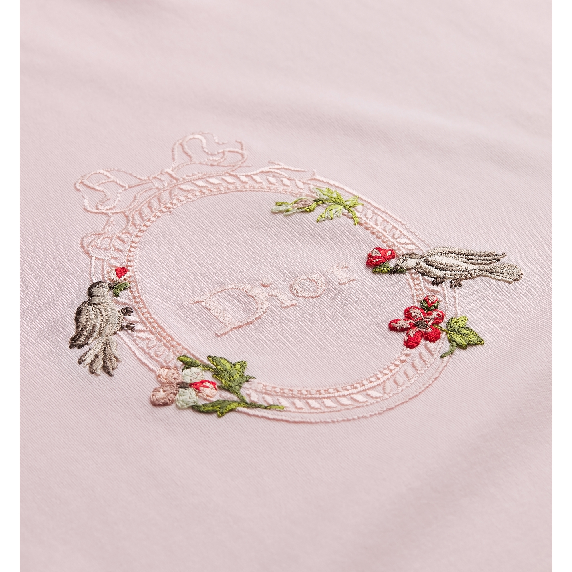 Dioramour Oversized Cropped T-Shirt Pink Cotton Jersey E09