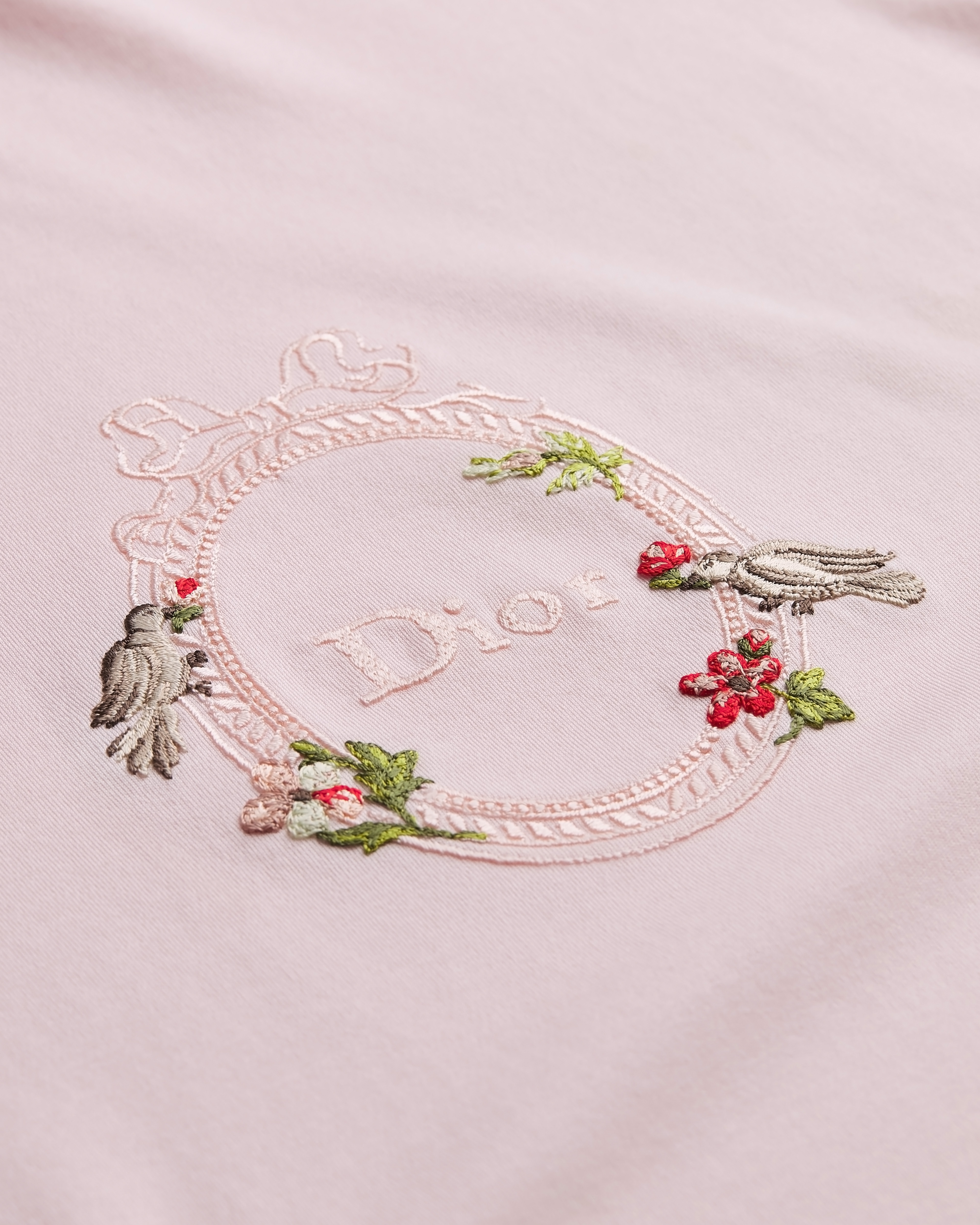 Dioramour Oversized Cropped T-Shirt Pink Cotton Jersey E09