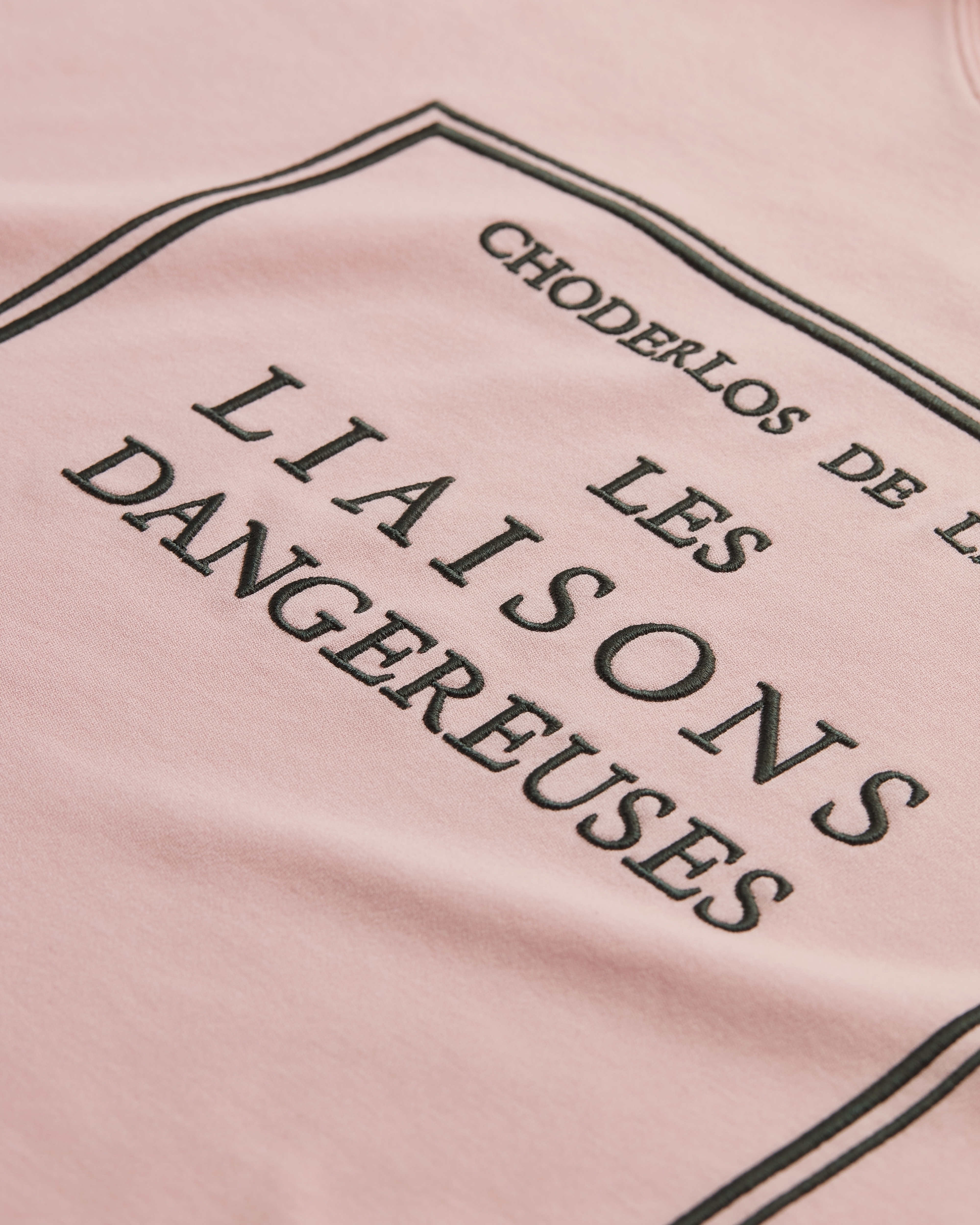 Camiseta extragrande y corta Book Cover Punto de algodón rosa y gris E10