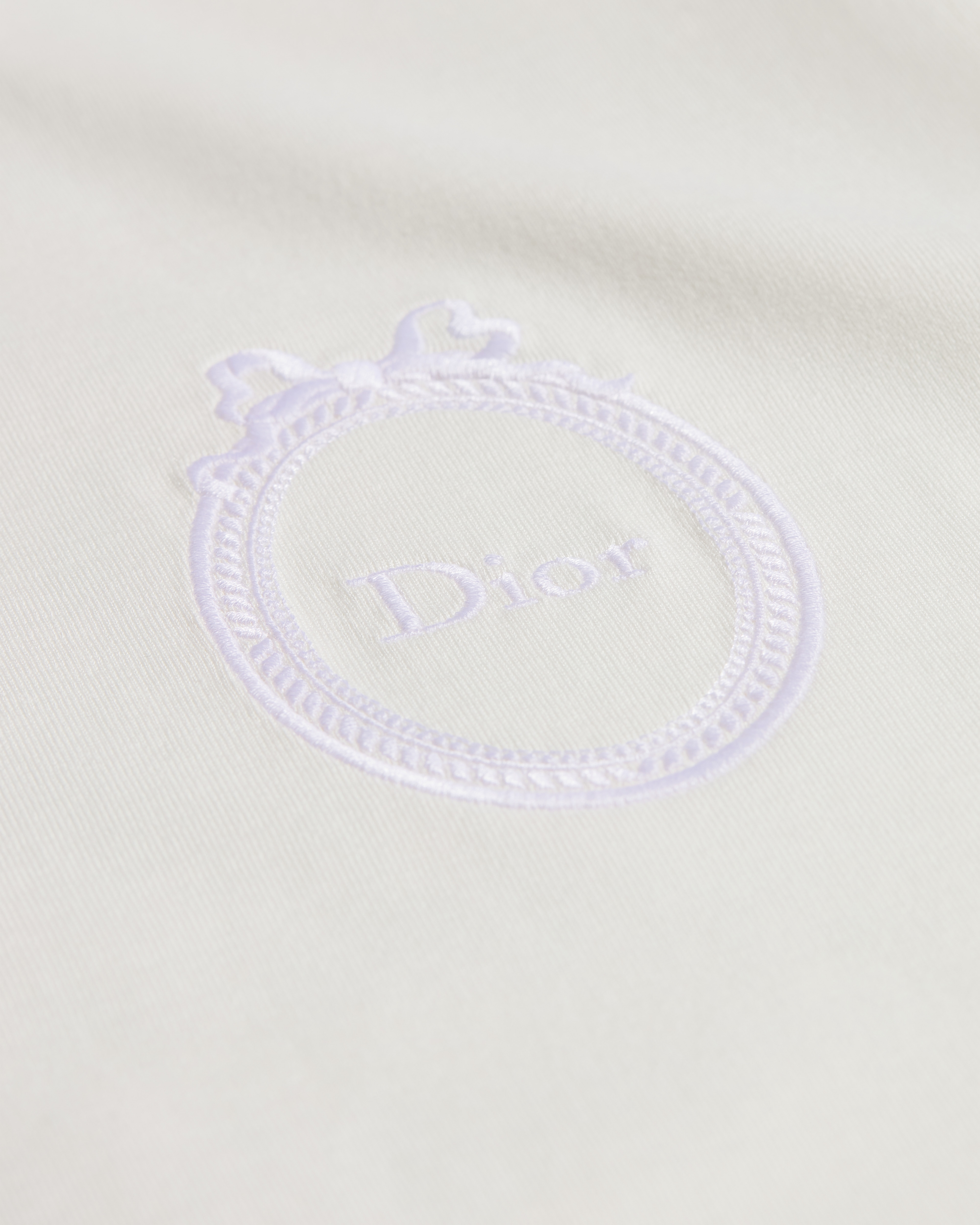 Fitted Dior Médaillon Embroidered T-shirt