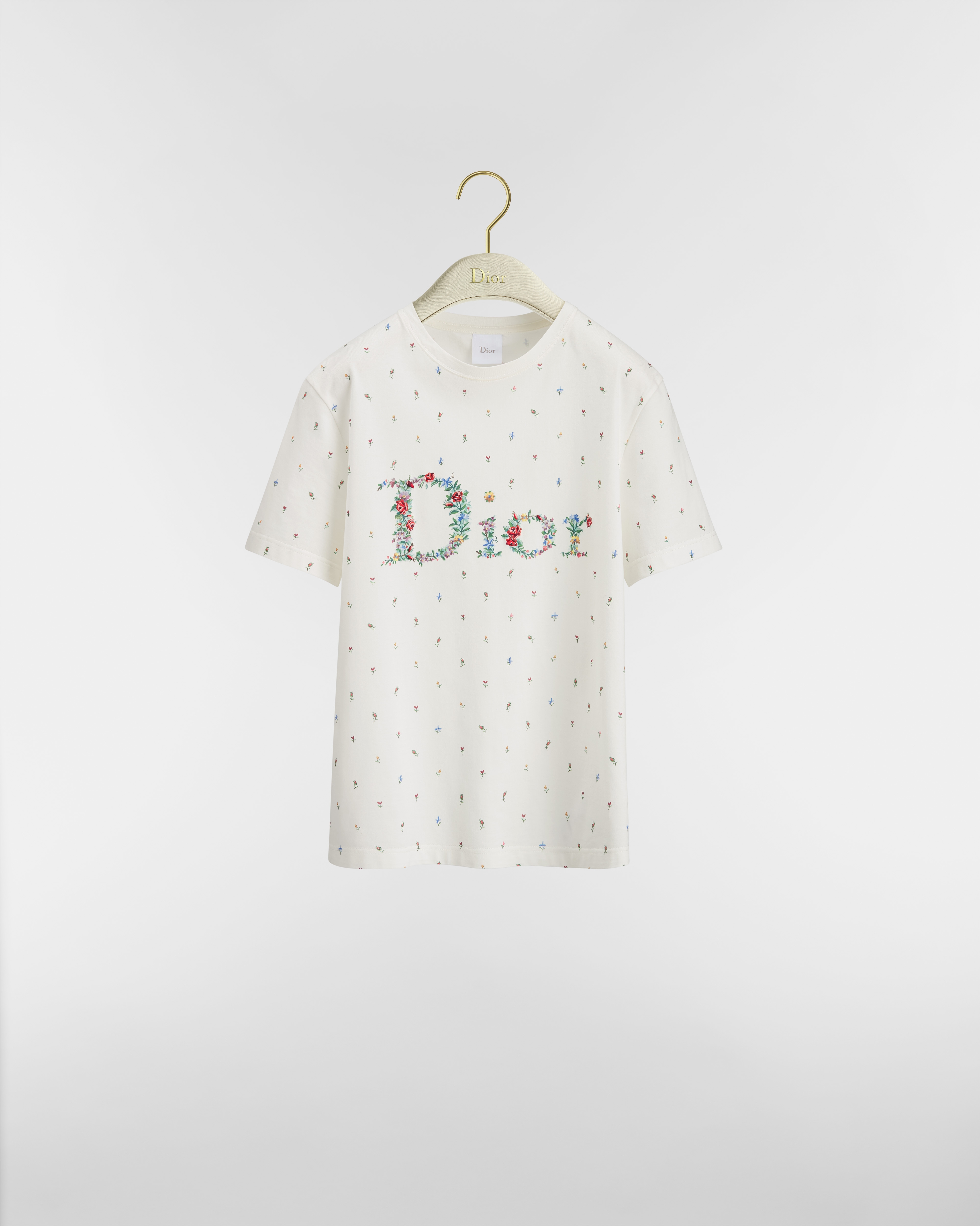 Dioramour フィット Tシャツ Dior Flowers コットンジャージー E01