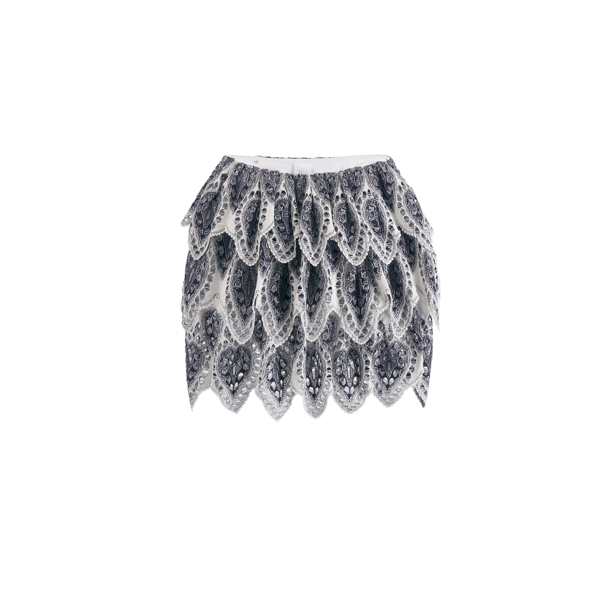 Dior Embroidered Ruffle Miniskirt - Women's Clothing