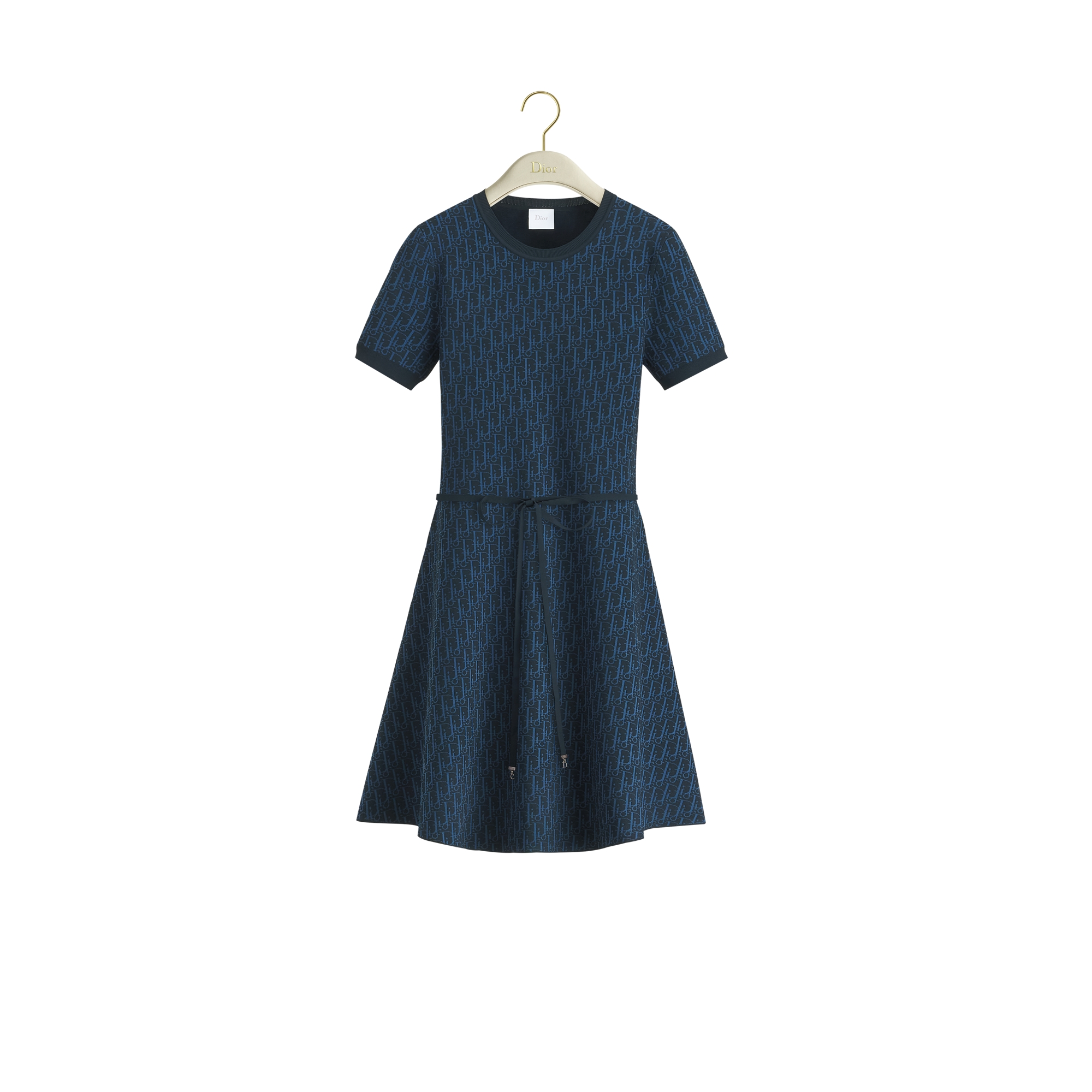  Jacquard técnico con motivo Dior Oblique azul marino