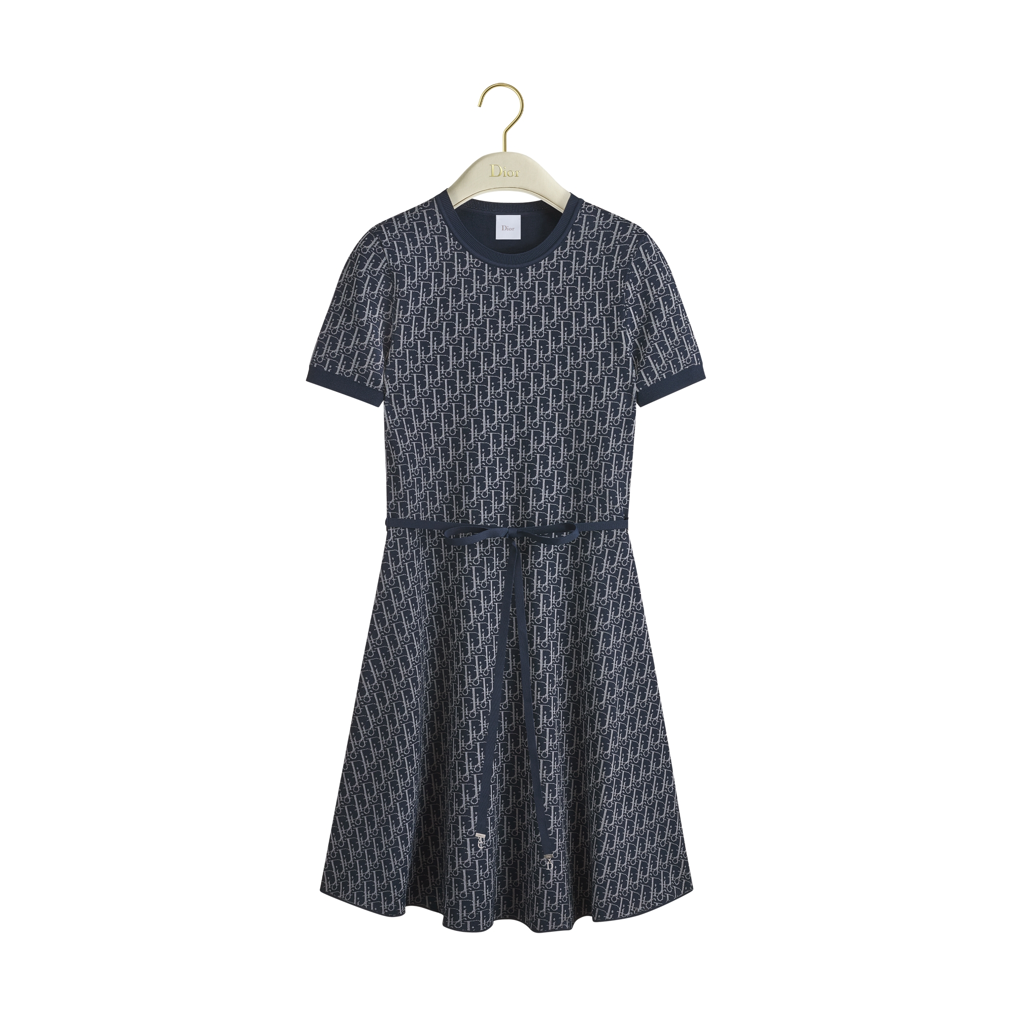  Navy Blue Technical Jacquard