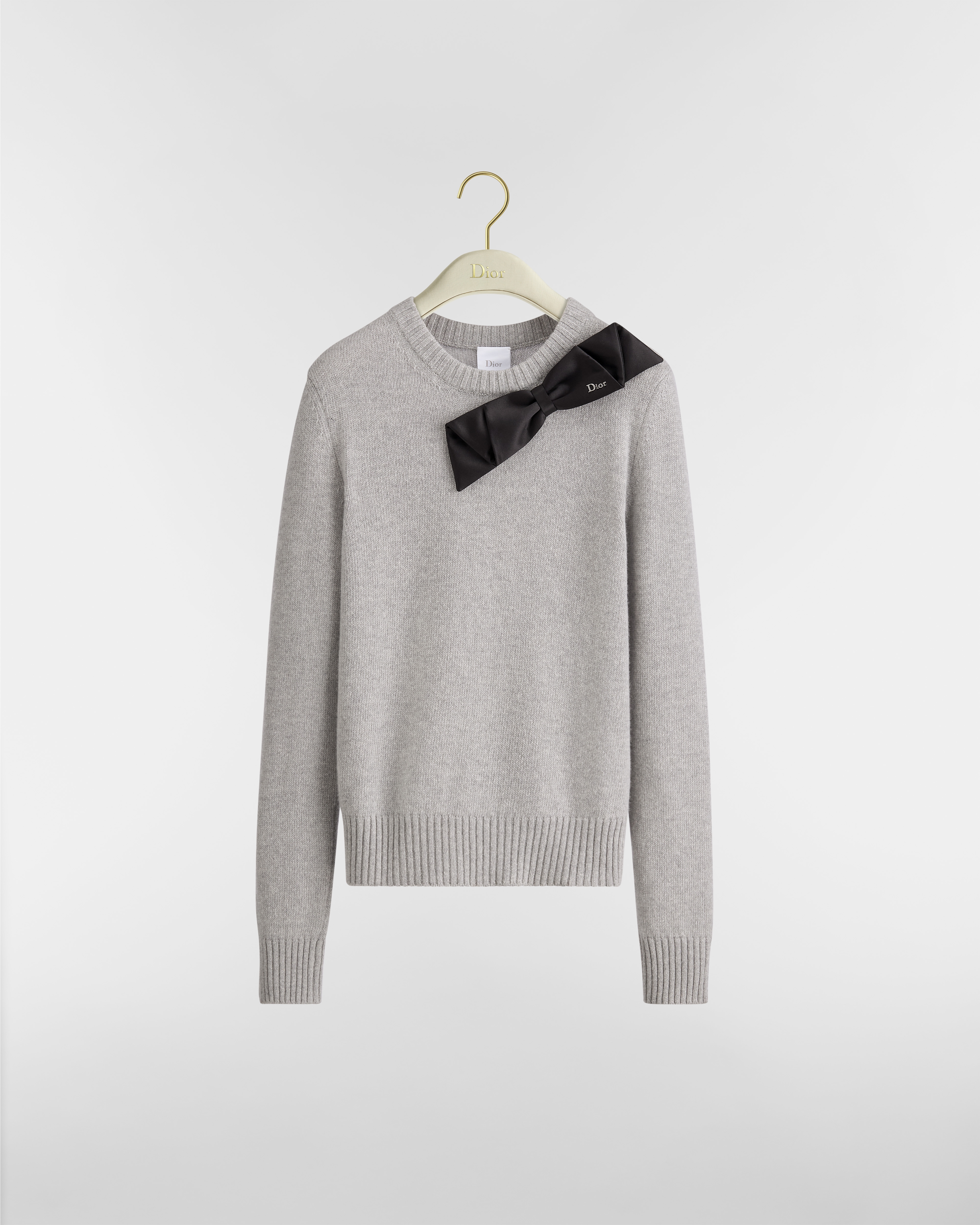Sweater Gray Wool and Cashmere Knit E01