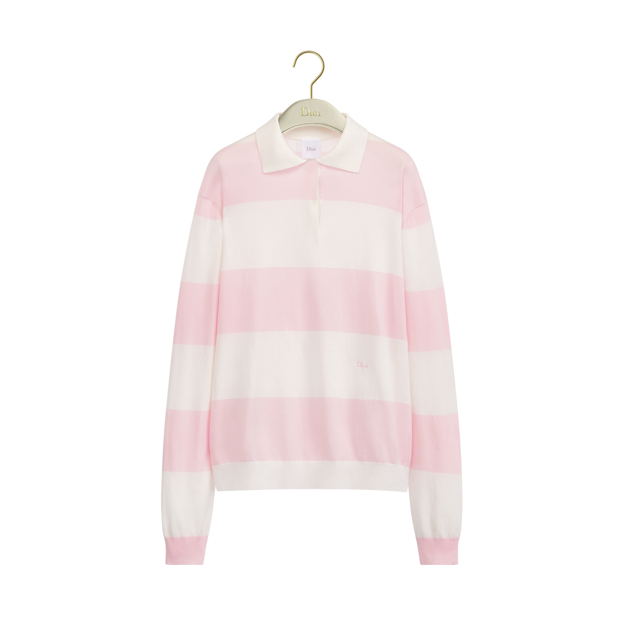  Punto de algodón rosa y blanco