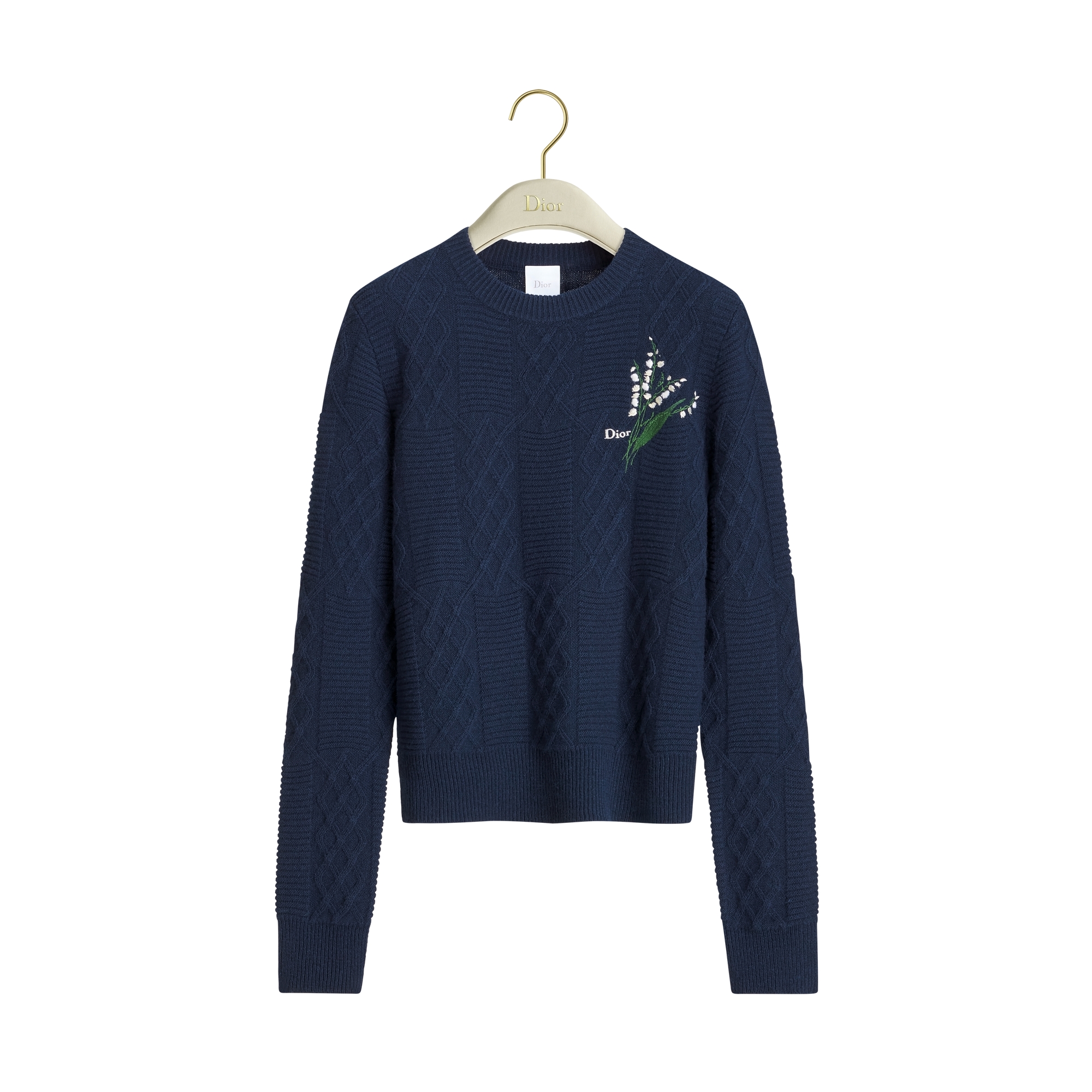 DIOR | エンブロイダリー フィット セーター Lily of the Valley