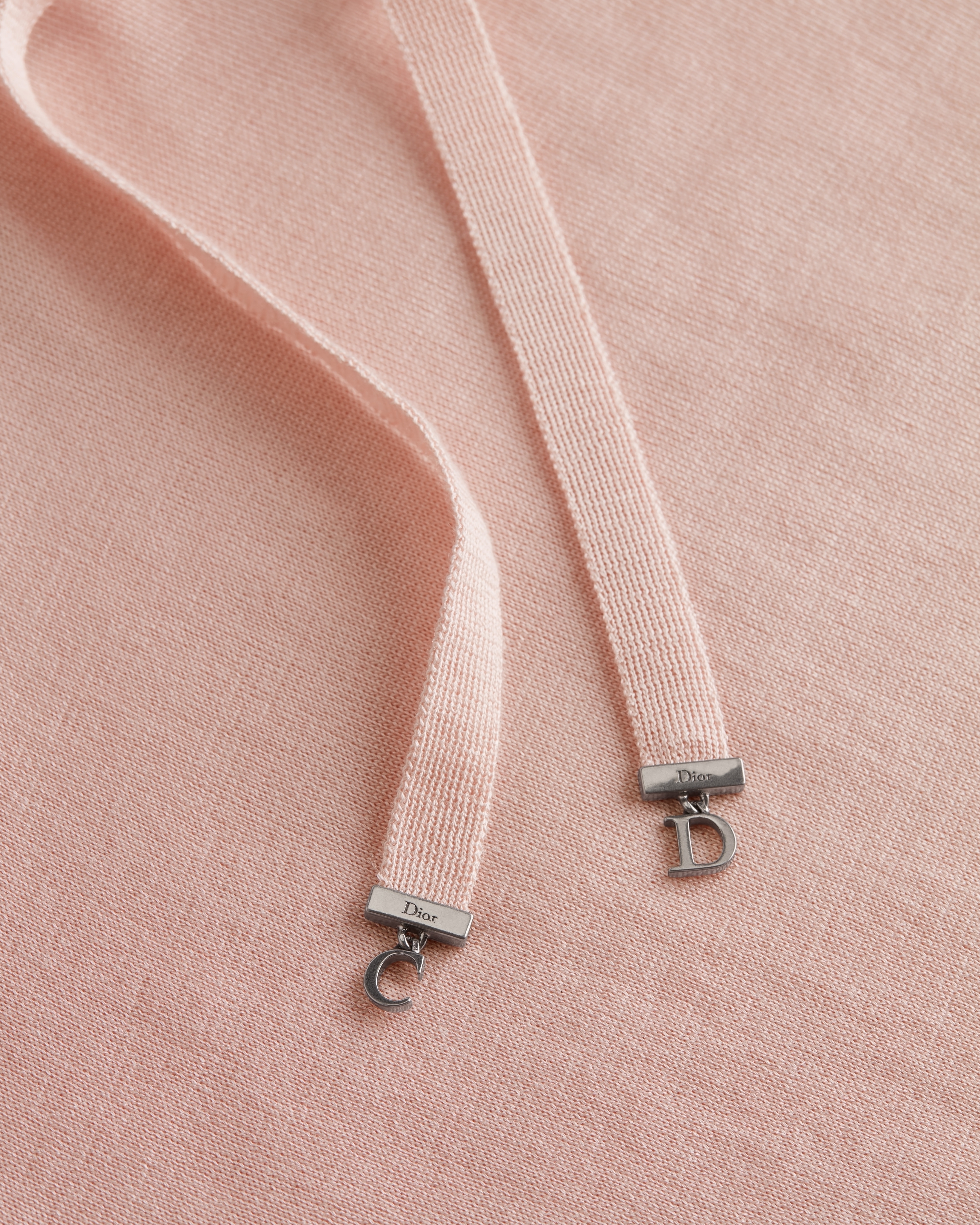 Short-Sleeved Fitted Sweater Pink Silk Knit E10