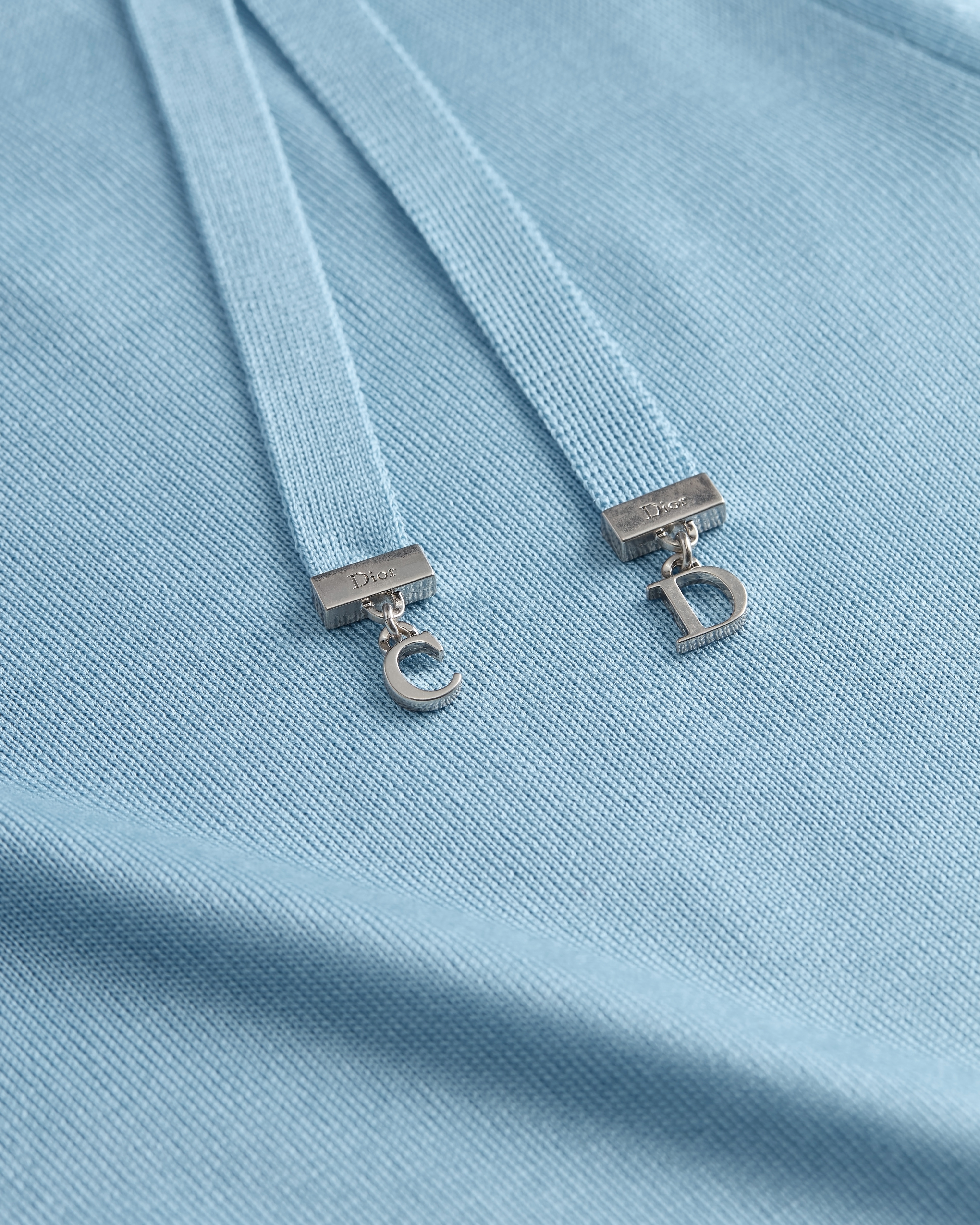 クリスチャンディオール 美品 エンブロイダリー ニット シルク ショート丈 L DIOR | ショートスリーブ フィット セーター シルクニット