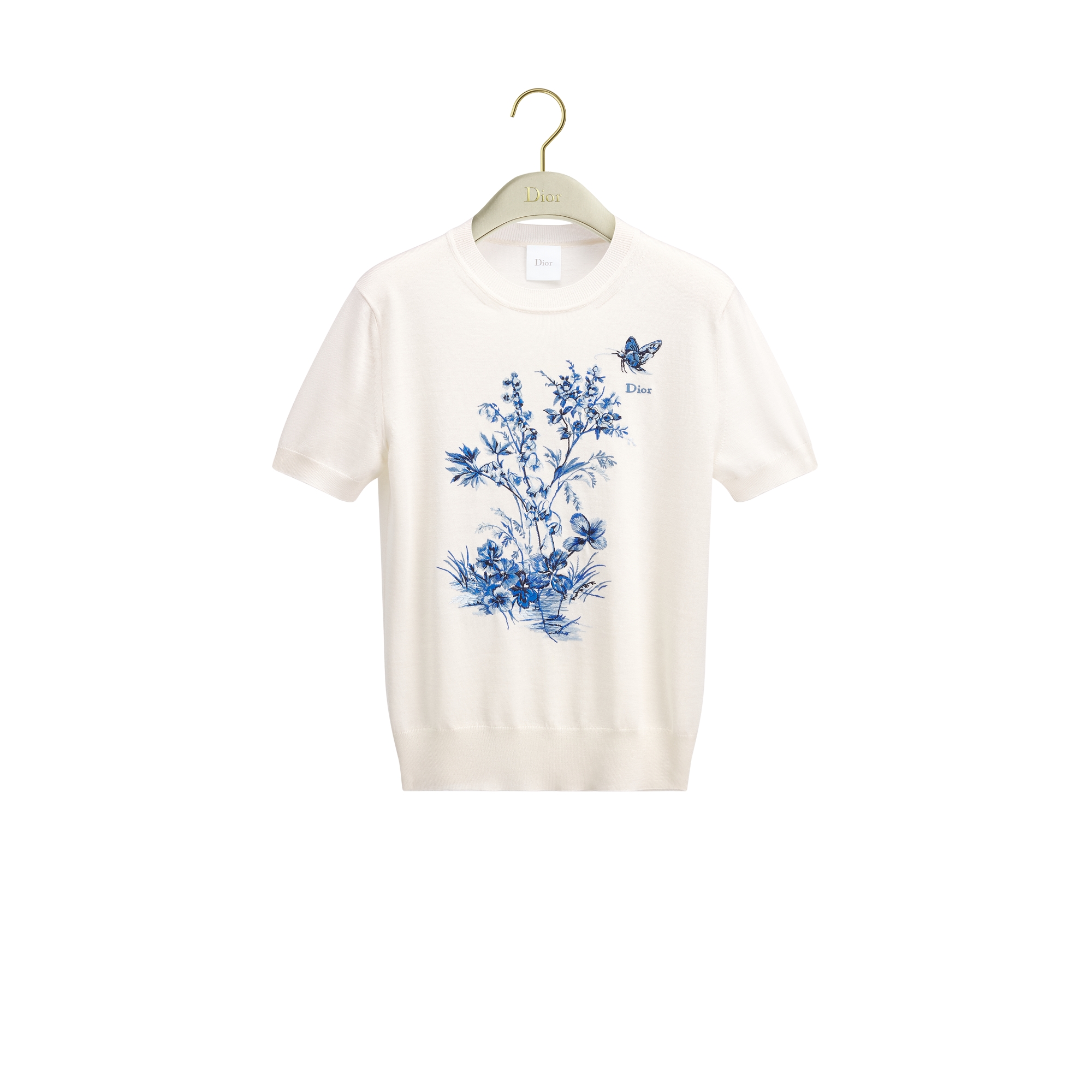 DIOR | エンブロイダリー ショートスリーブ セーター トワル ドゥ