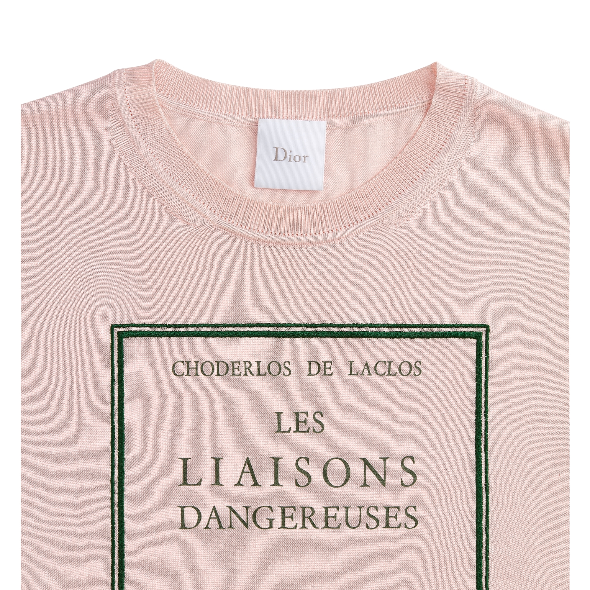 Book Cover Sweater Pink and Black Silk Knit E09