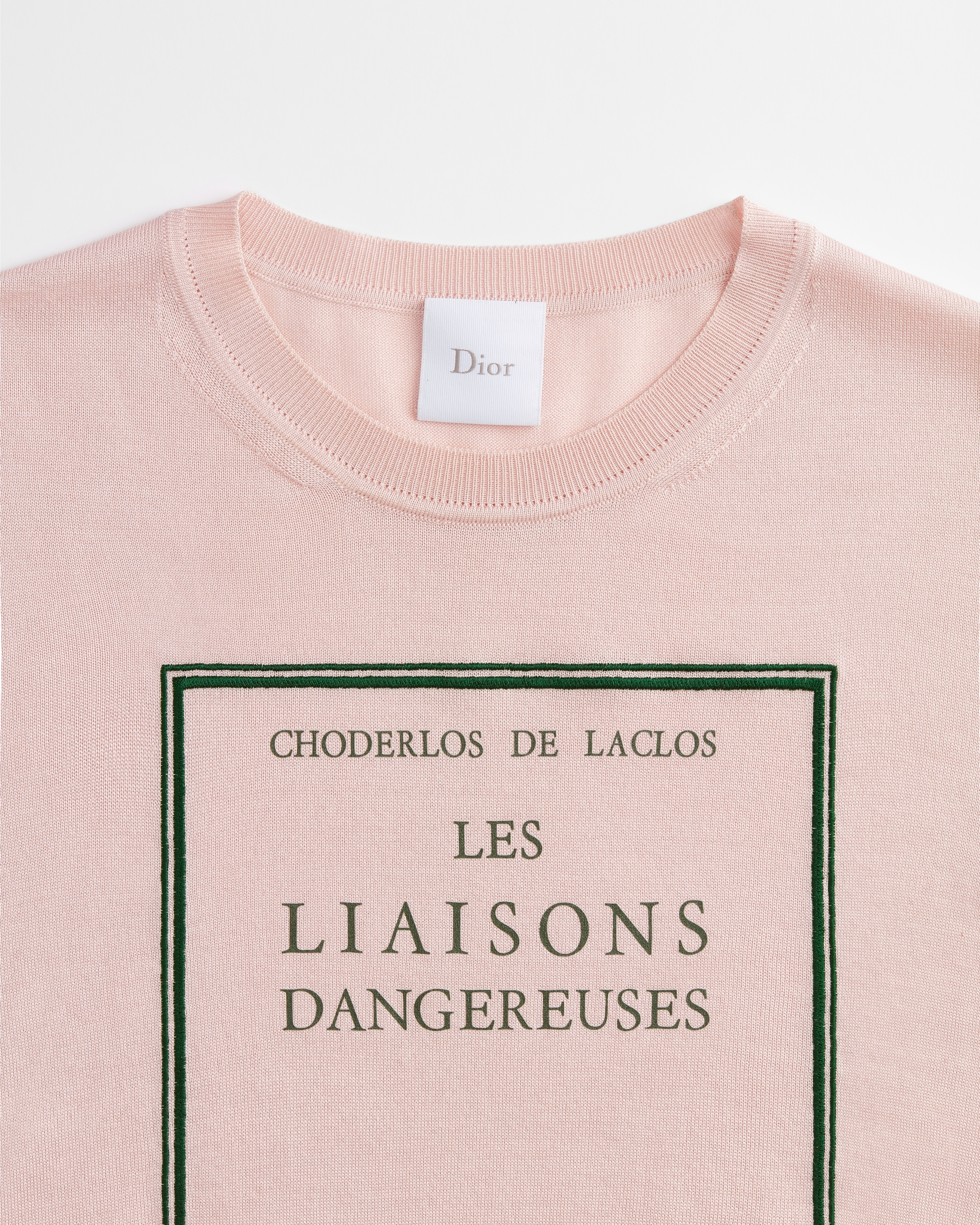 Pull Book Cover Maille de soie rose et noire E09