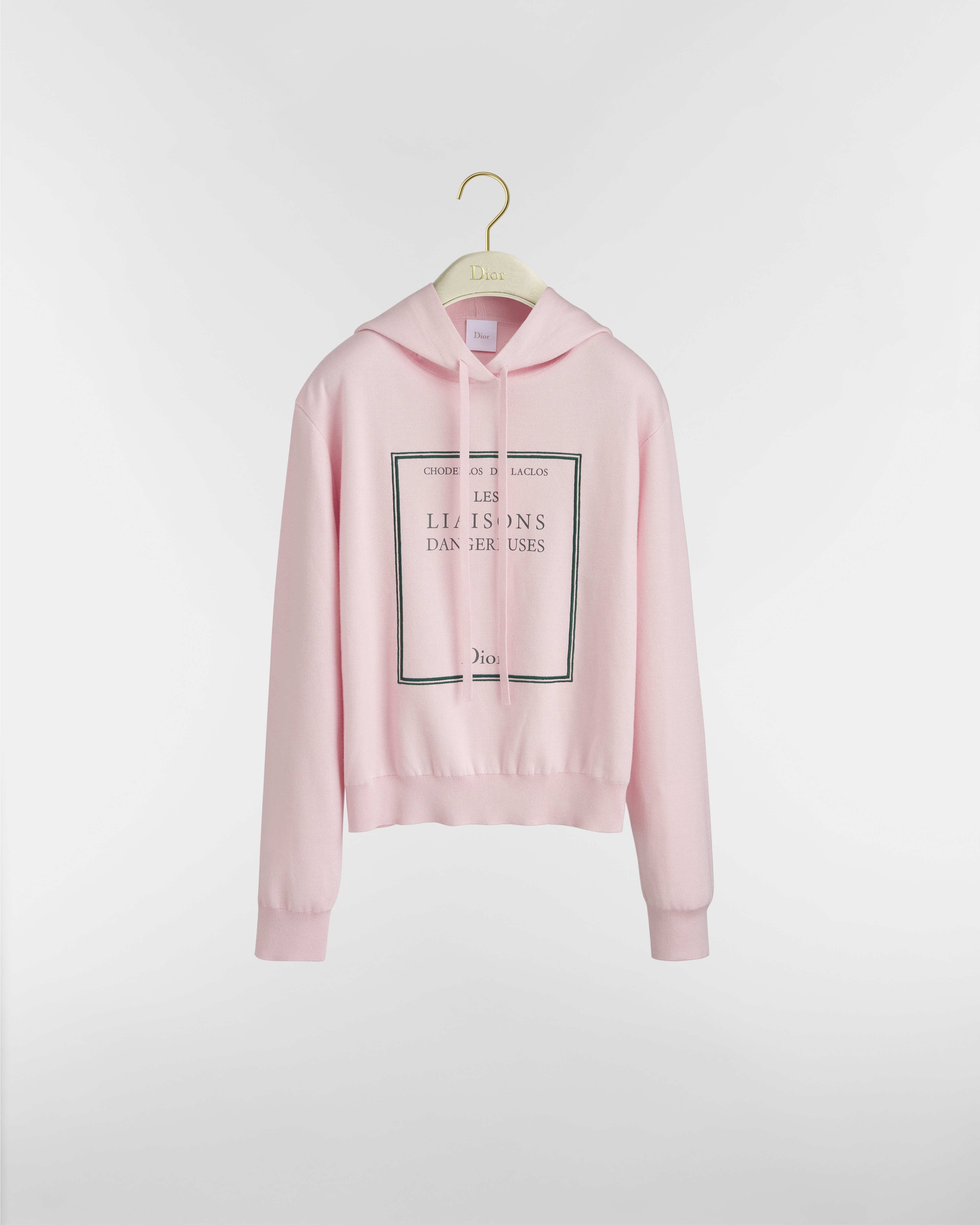 Book Cover Kapuzenpullover Kaschmir- und Seidenmischung in Rosa und Schwarz E01