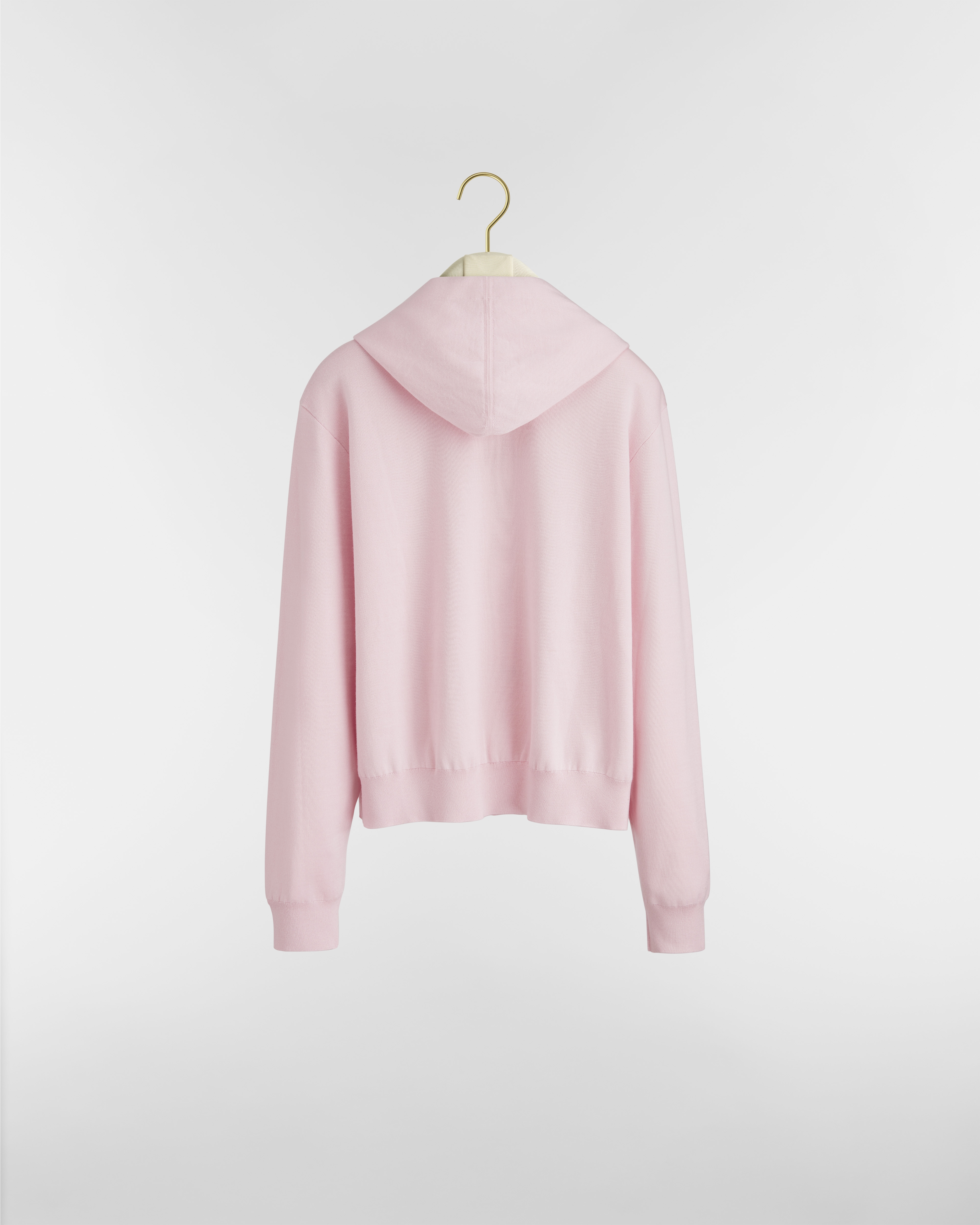 Book Cover Kapuzenpullover Kaschmir- und Seidenmischung in Rosa und Schwarz E08