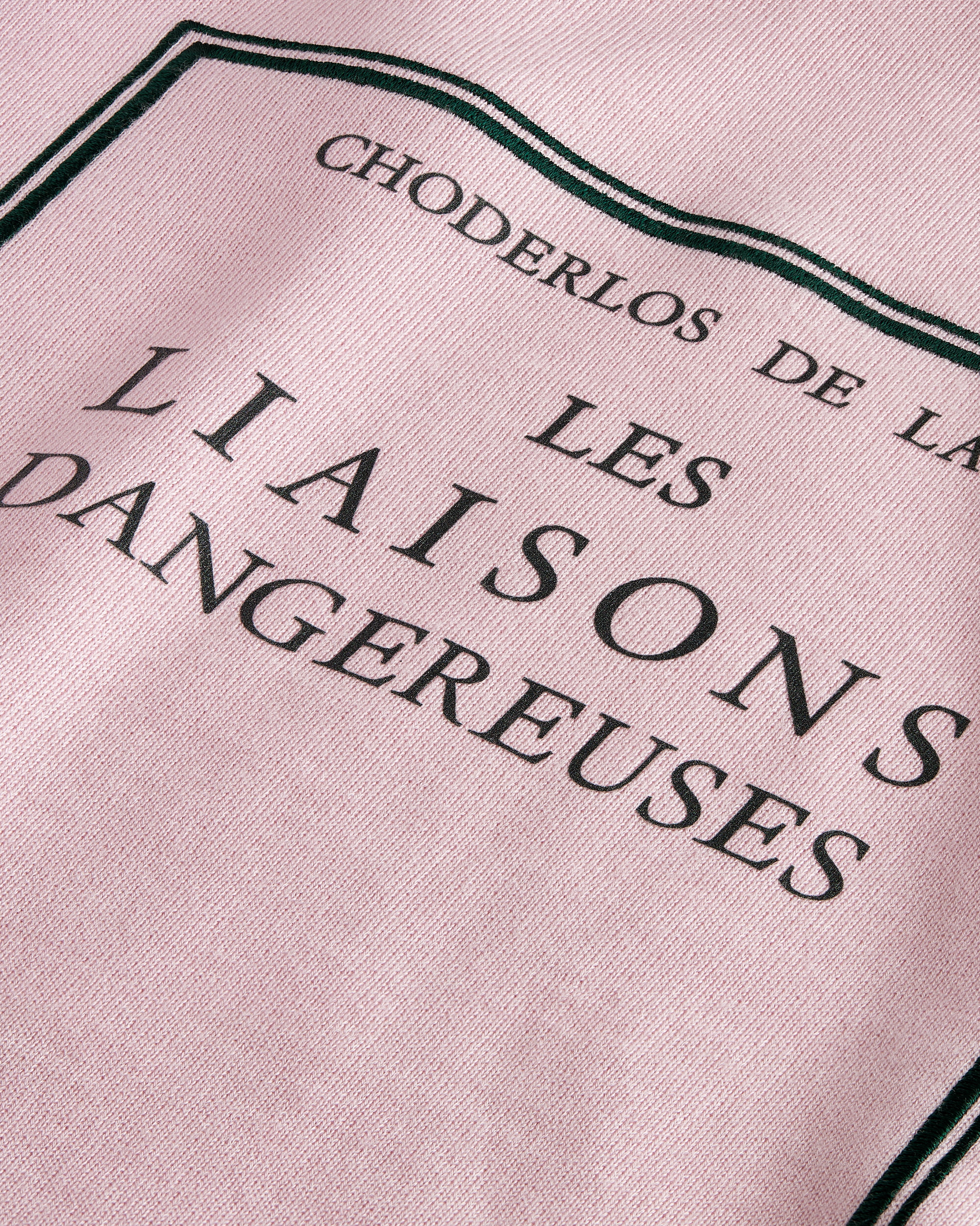 Book Cover Hooded Sweatshirt Pink and Black Cashmere-Silk Blend E09