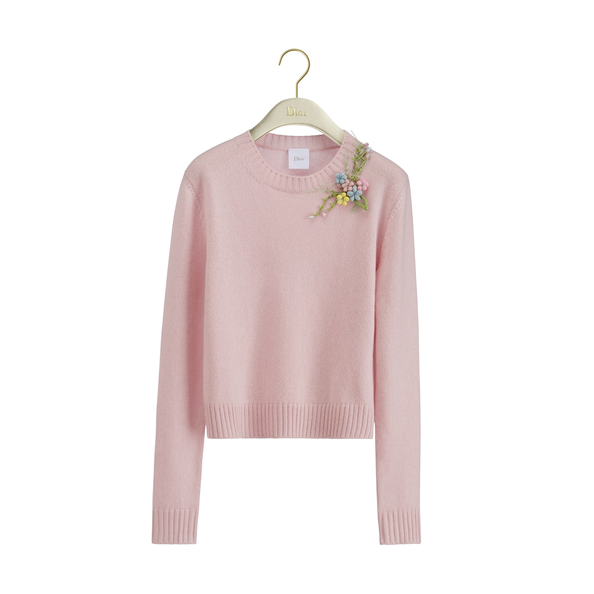 CHRISTIAN DIOR, INC. Embroidered Bouquet Sweater - Women's Clothing