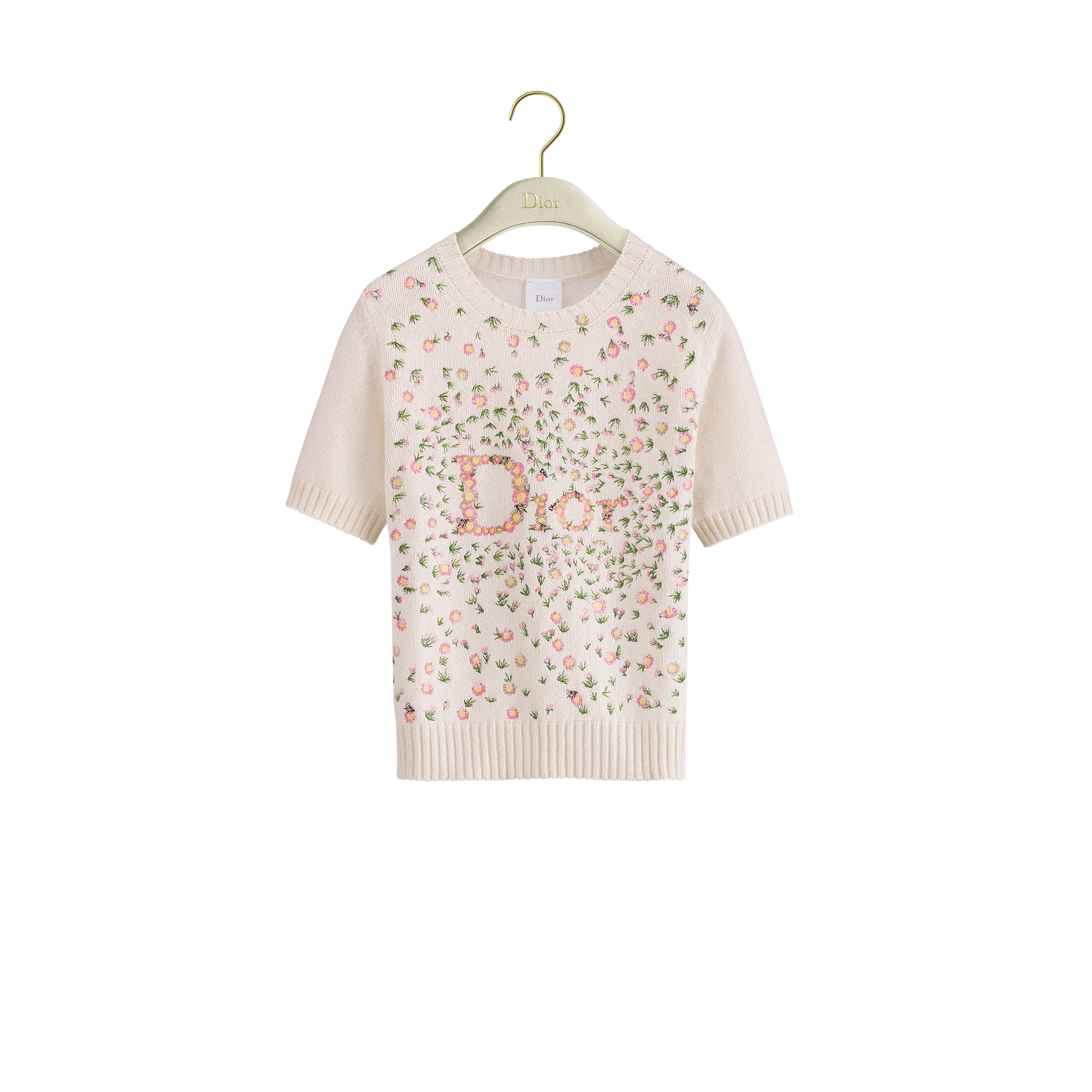 DIOR | エンブロイダリー ショートスリーブ セーター Daisy Garden