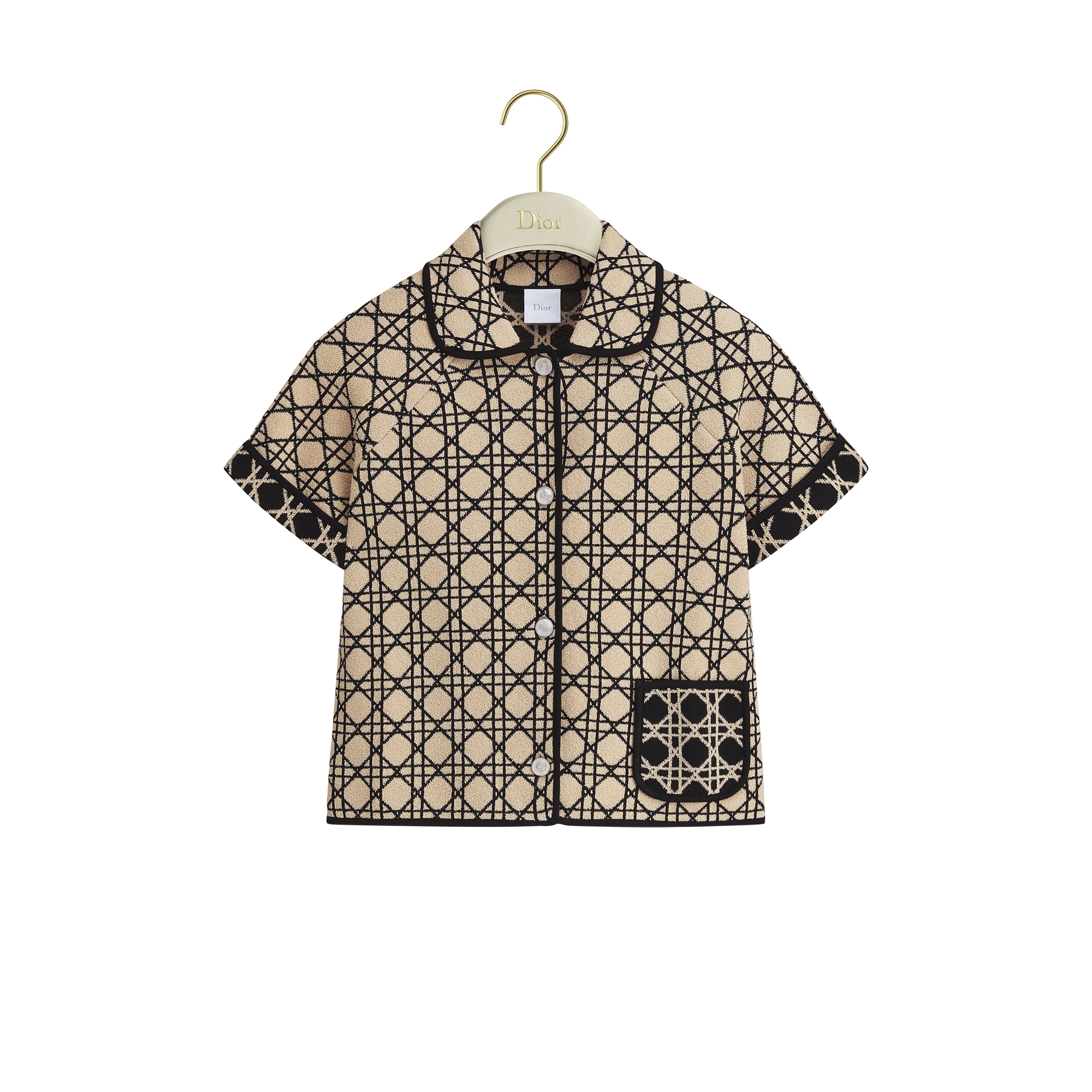  Beige en zwart tweed