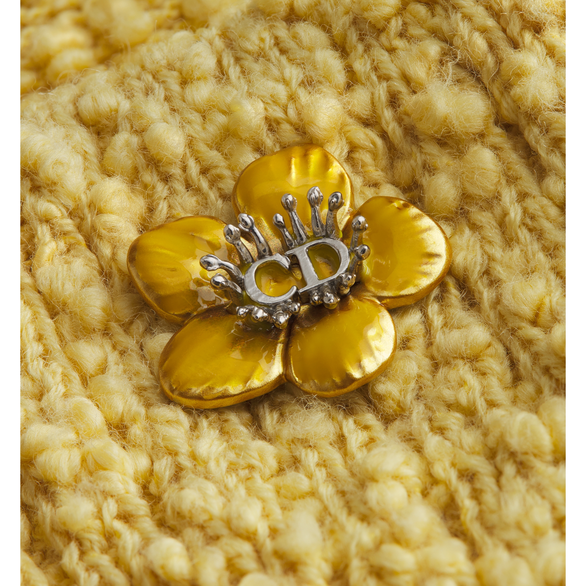 Twinset Buttercup Cotton-Wool-Blend Bouclé Knit E09