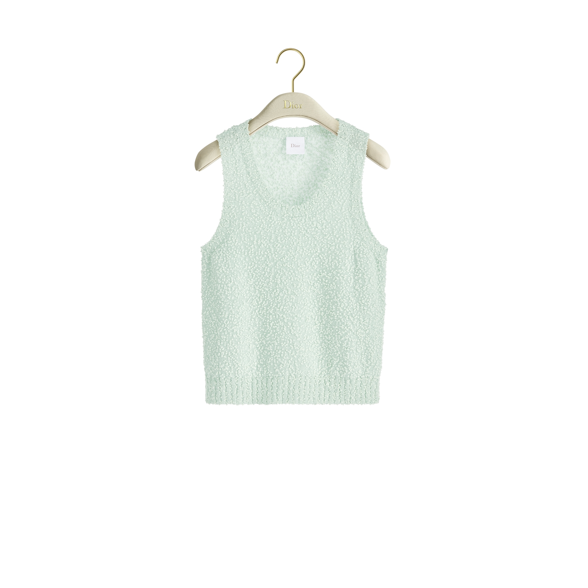 Twinset Green Cotton-Wool-Blend Bouclé Knit E02
