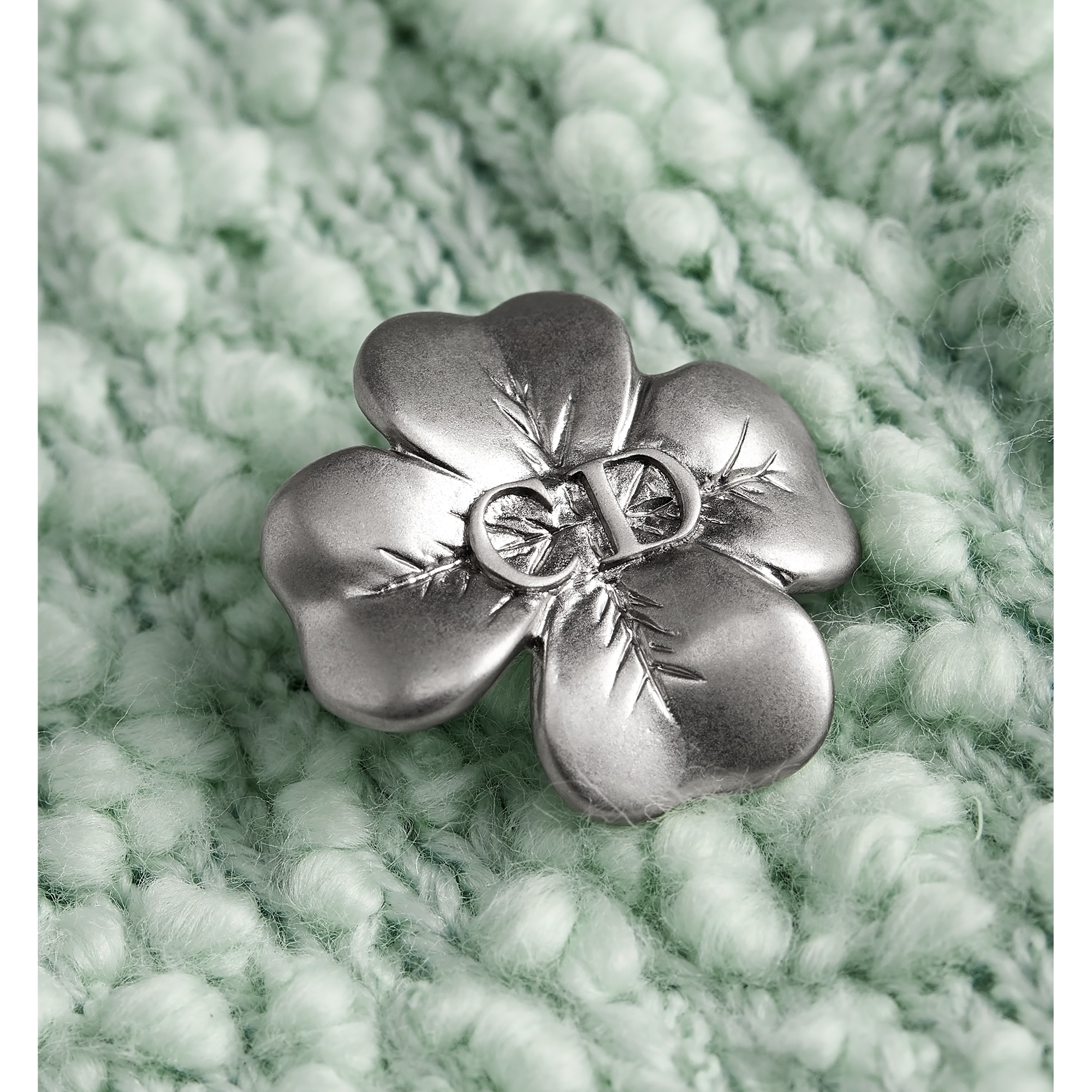 Twinset Green Cotton-Wool-Blend Bouclé Knit E09