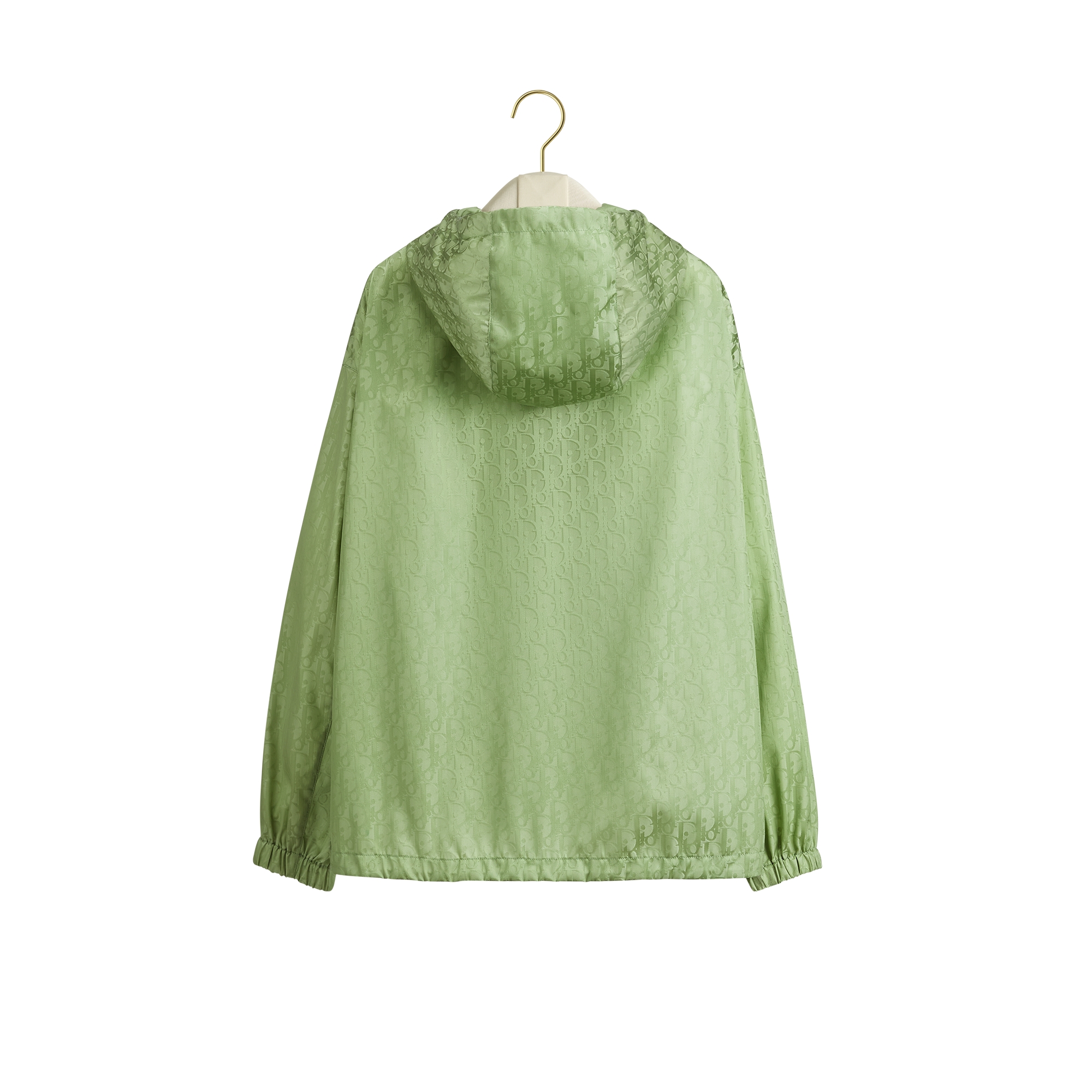 Zipped Jacket Green Dior Oblique Technical Taffeta E08