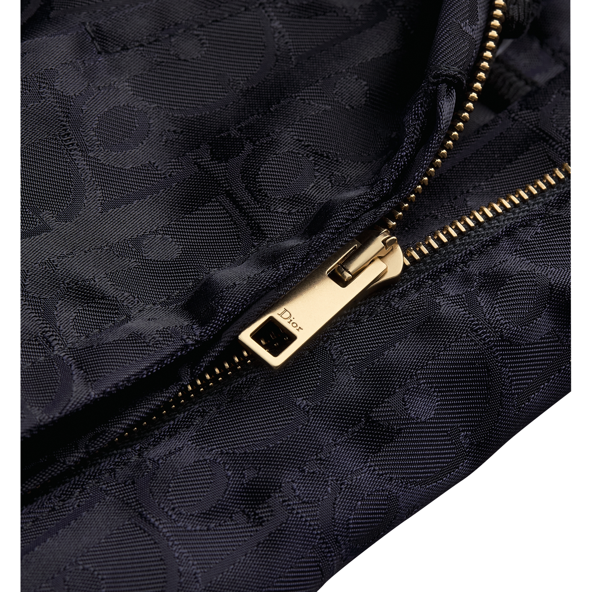 Pleated Miniskirt Navy Blue Dior Oblique Technical Taffeta E10