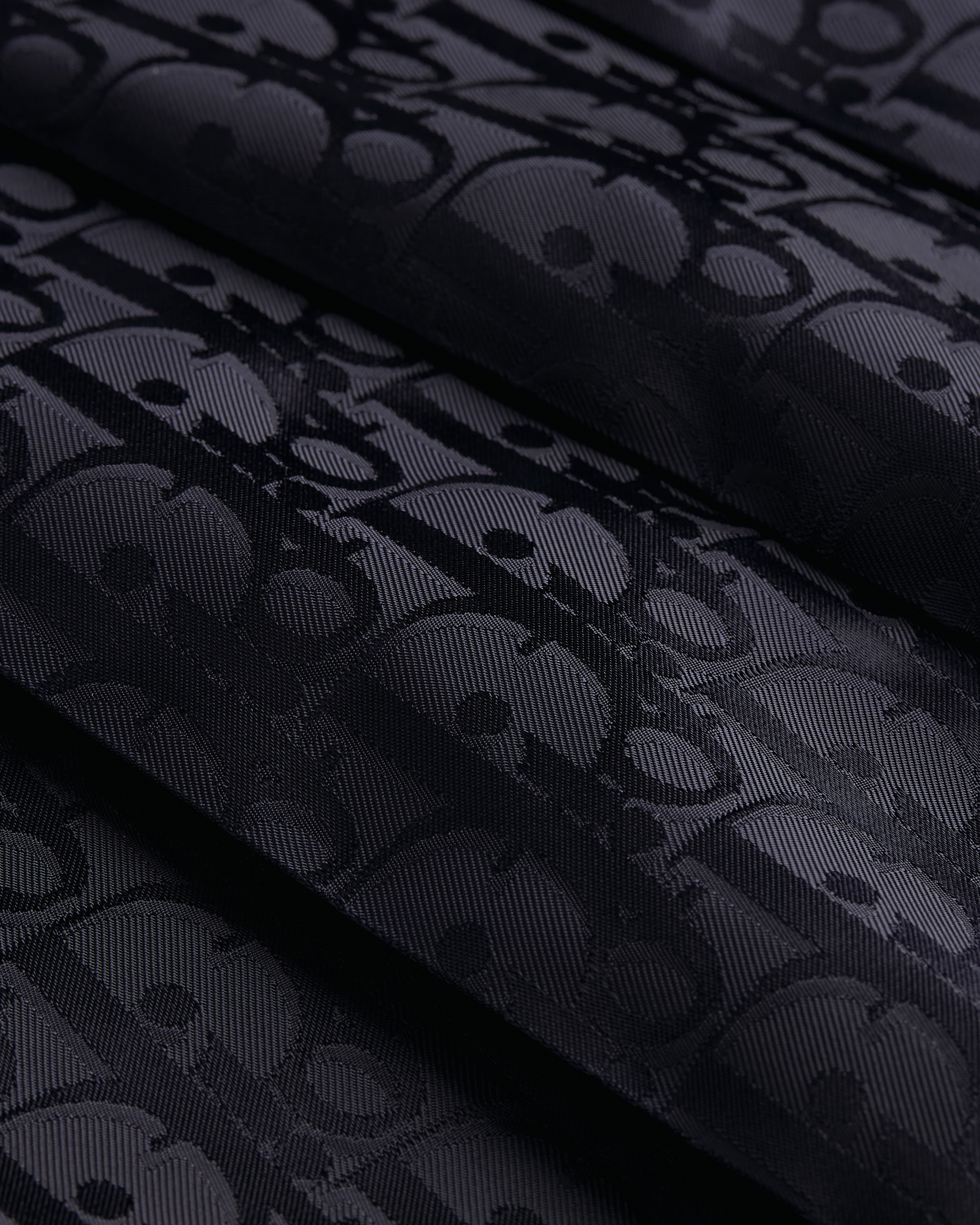 Pleated Miniskirt Navy Blue Dior Oblique Technical Taffeta E09