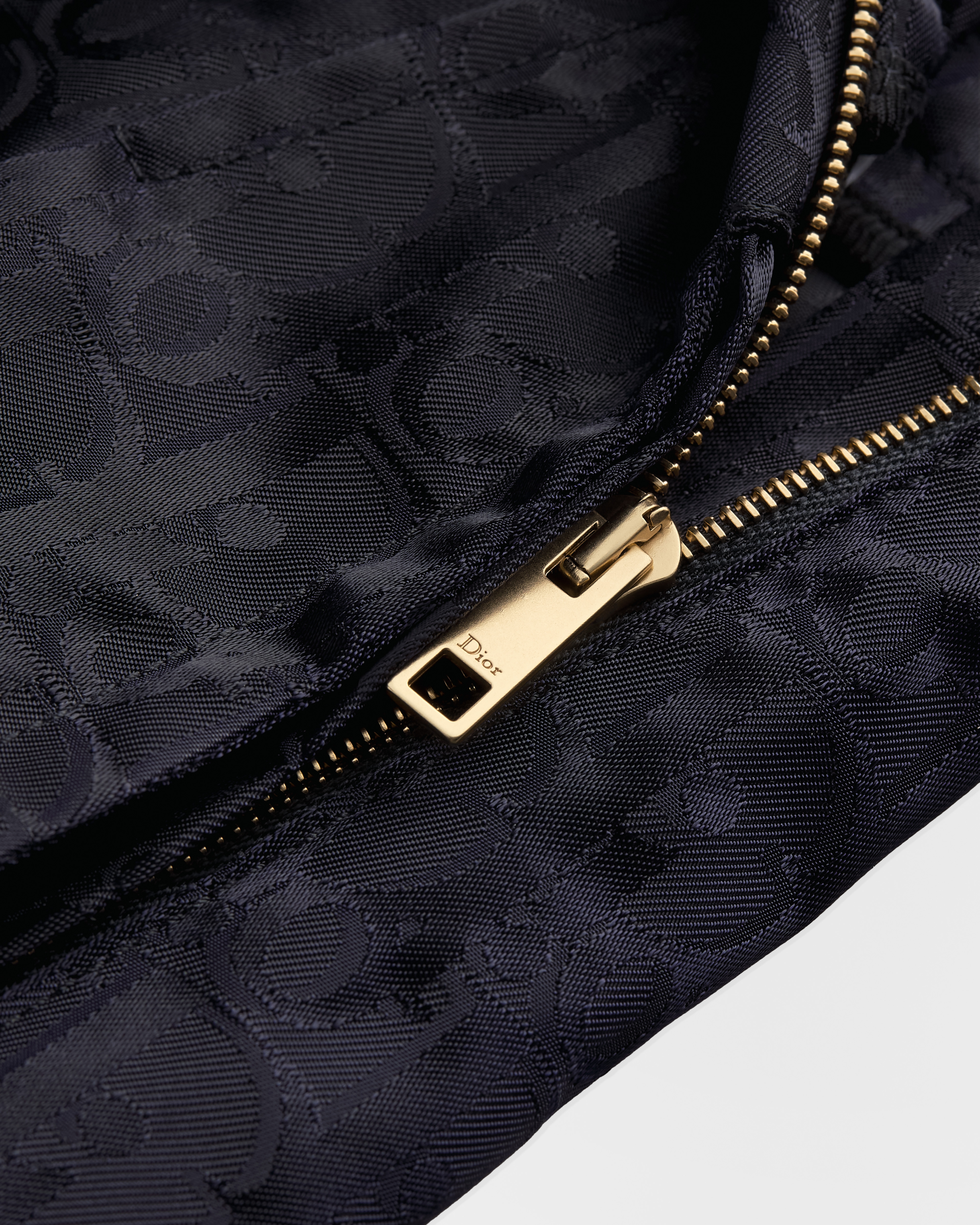 Pleated Miniskirt Navy Blue Dior Oblique Technical Taffeta E10