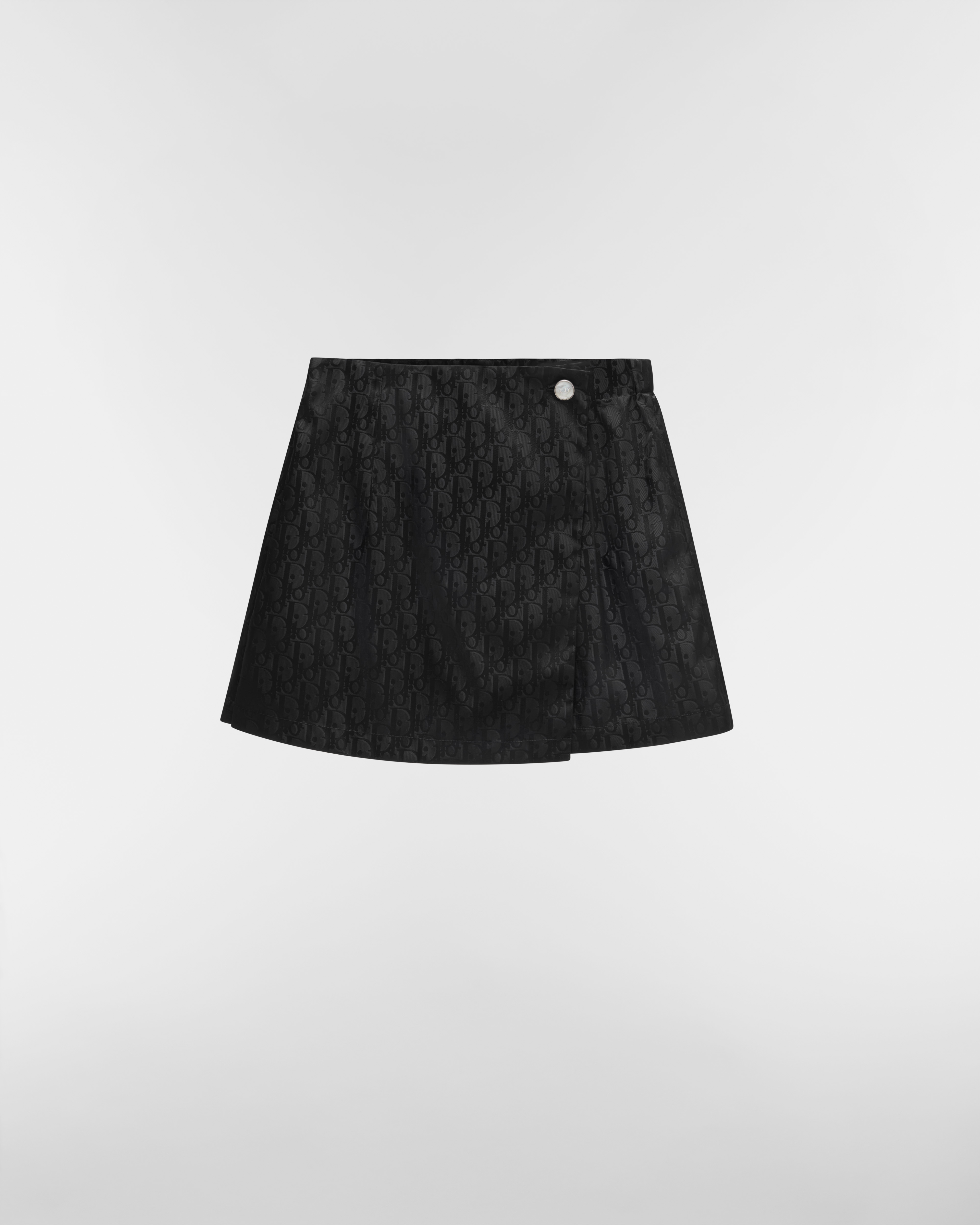 Skort Grijze technische taf met Dior Oblique-motief E01