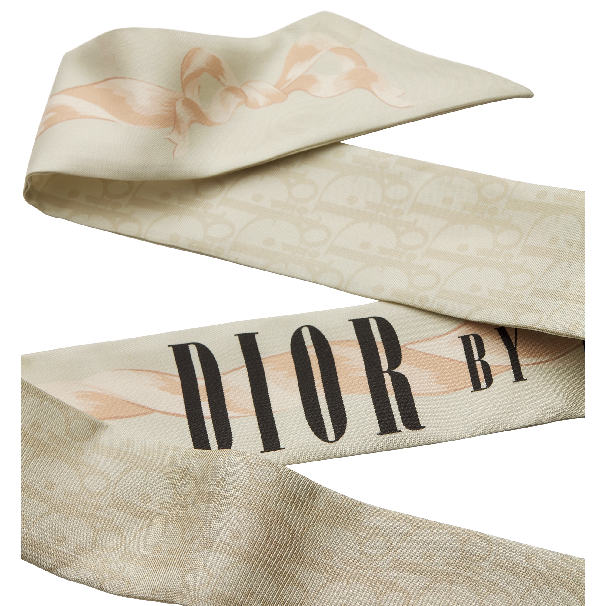 Book Cover Mitzah Scarf Beige and Black Silk Twill E10