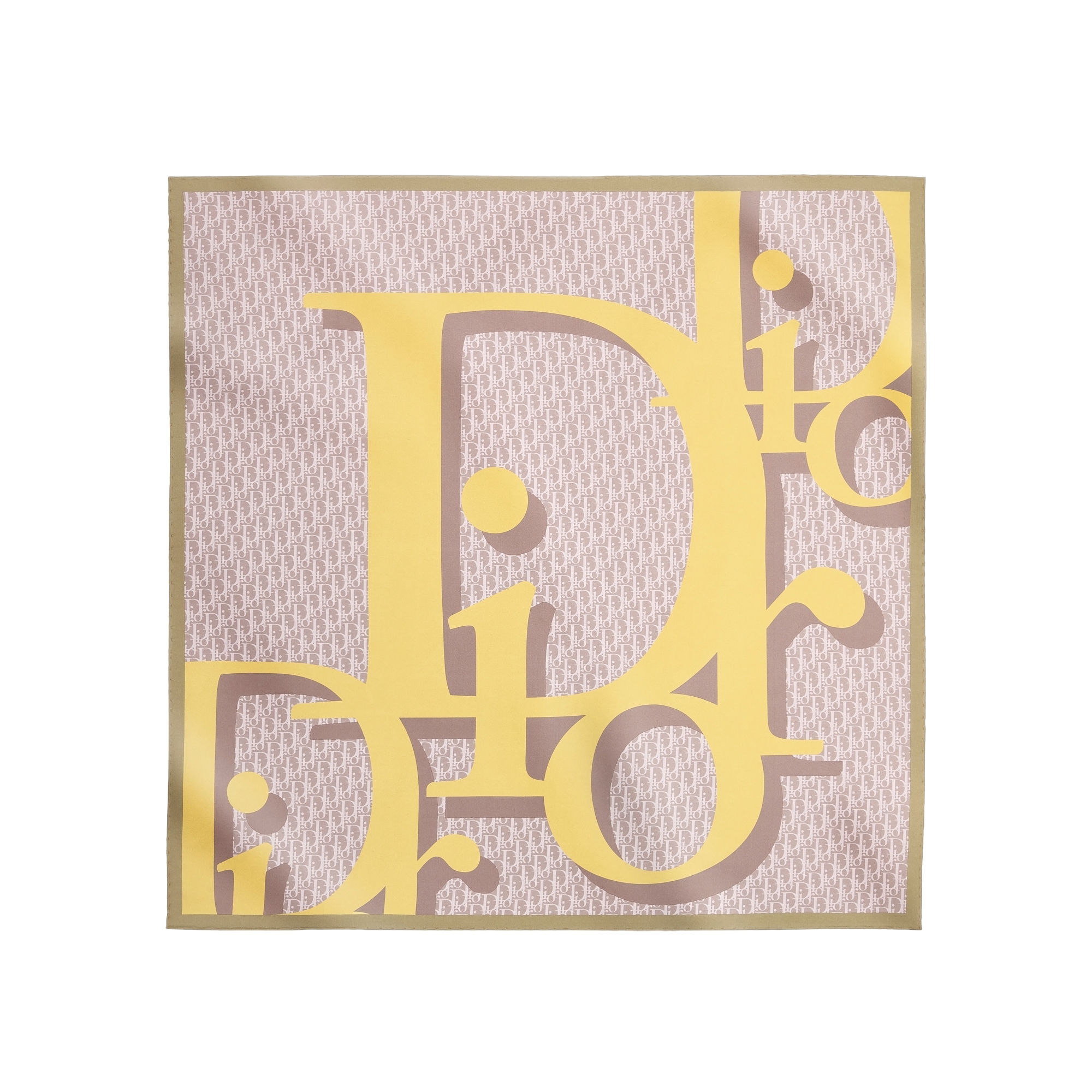  粉紅色和黃色真絲斜紋布