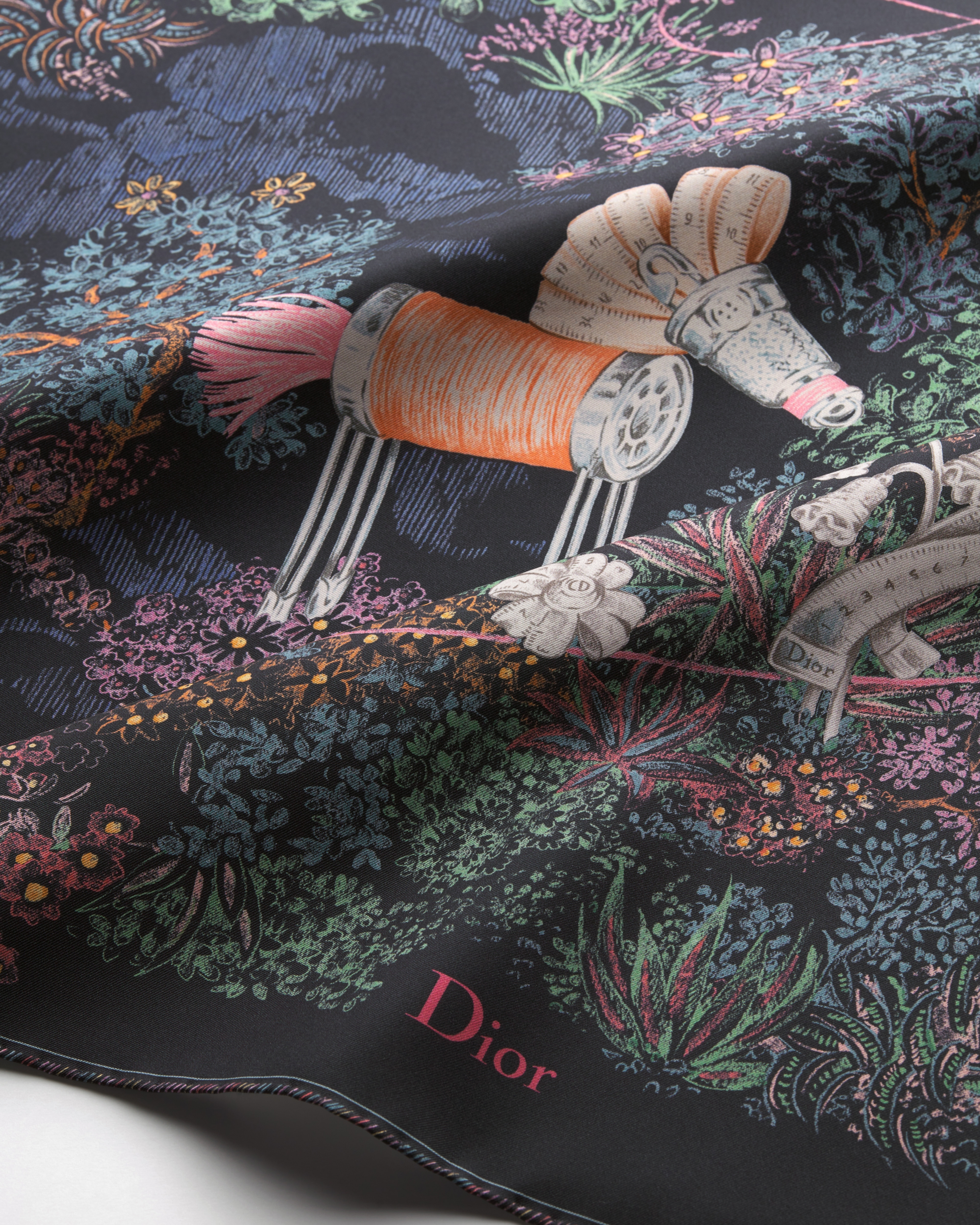Dior Charming Garden 90 Square Scarf