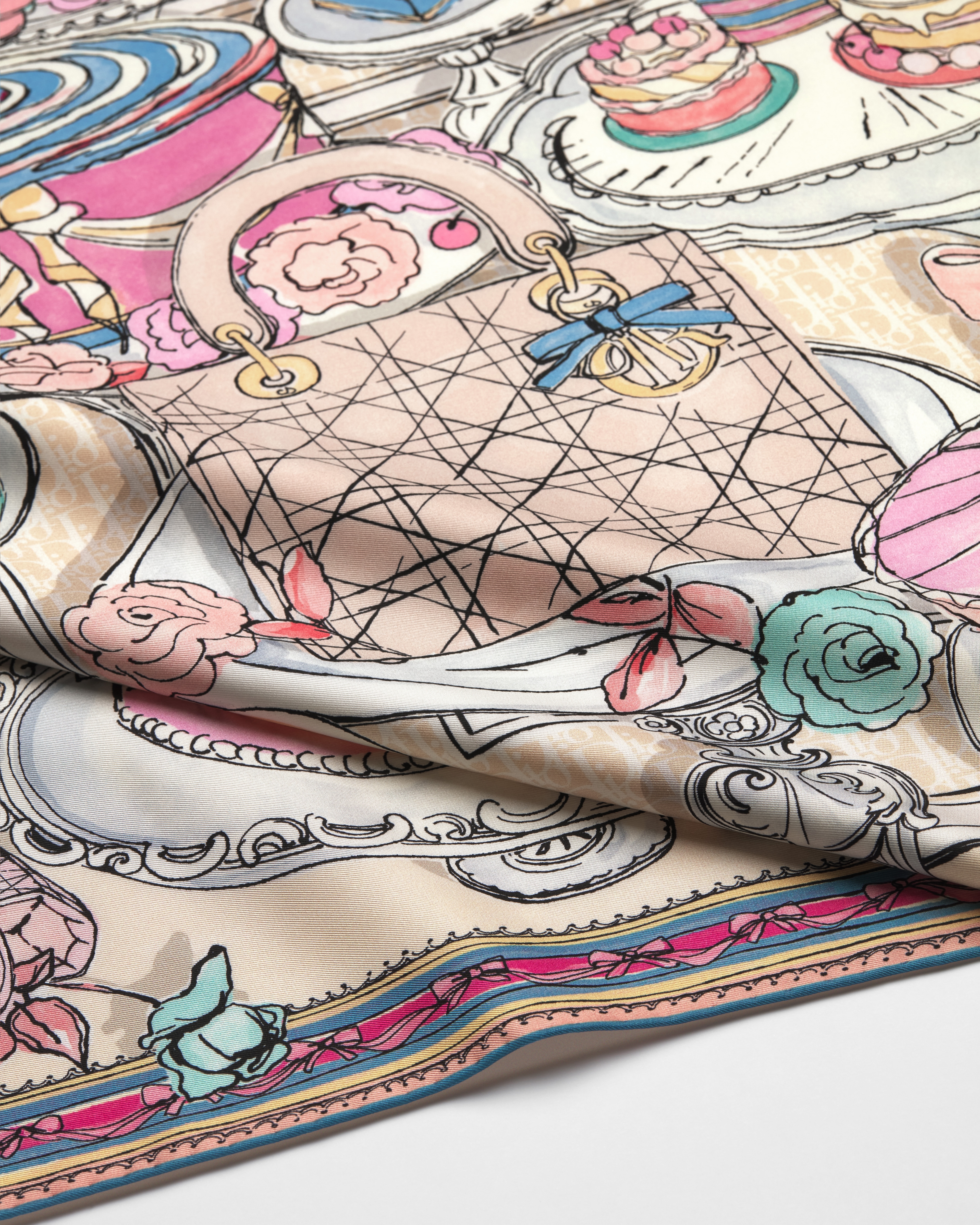 Dior Cakes 90 Square Scarf