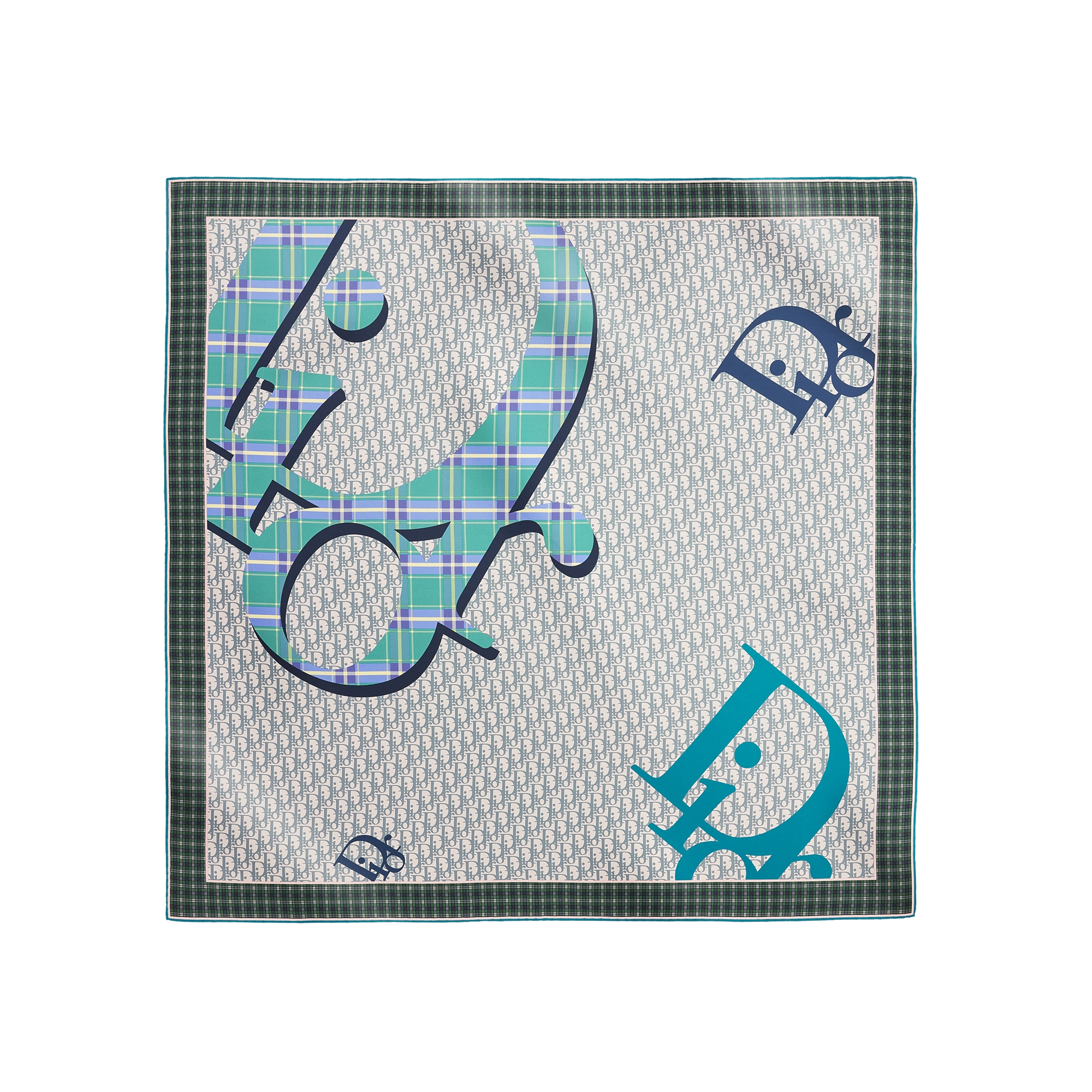  Seidentwill in Grün/mehreren Farben