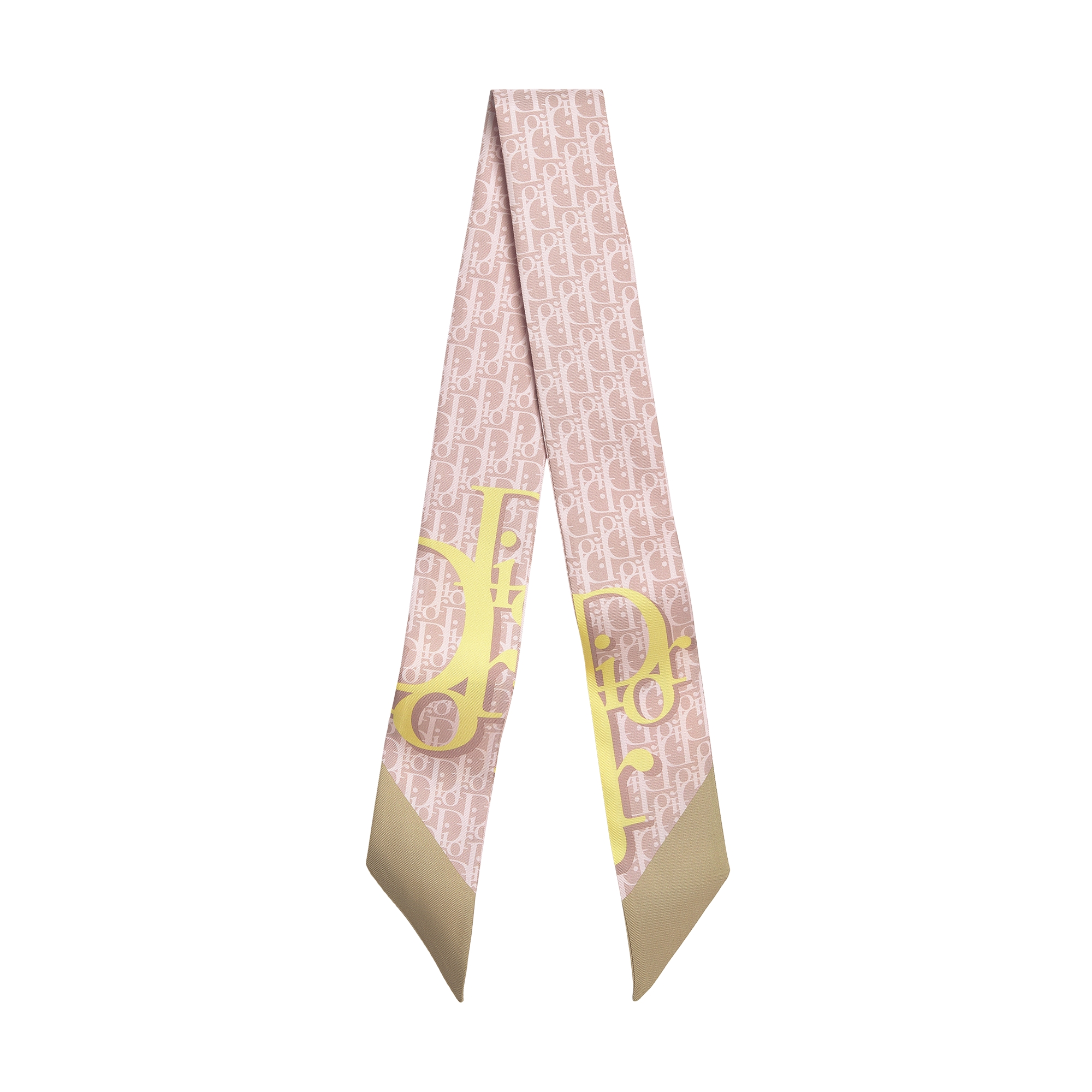  Pink and Yellow Silk Twill