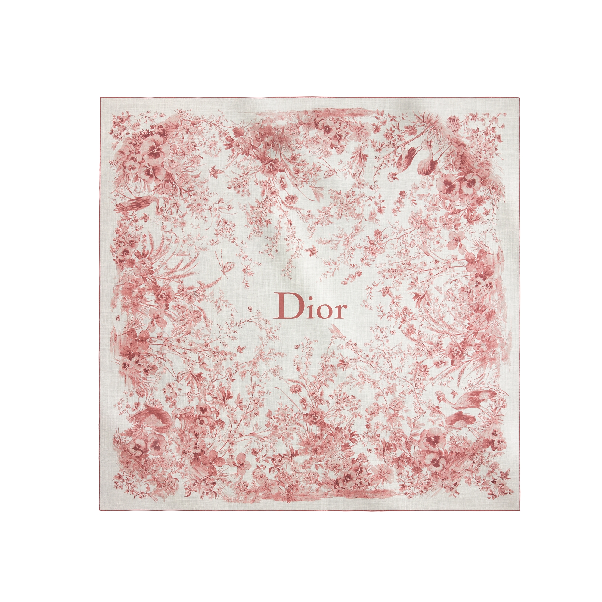  Lã e seda brancas e rosa