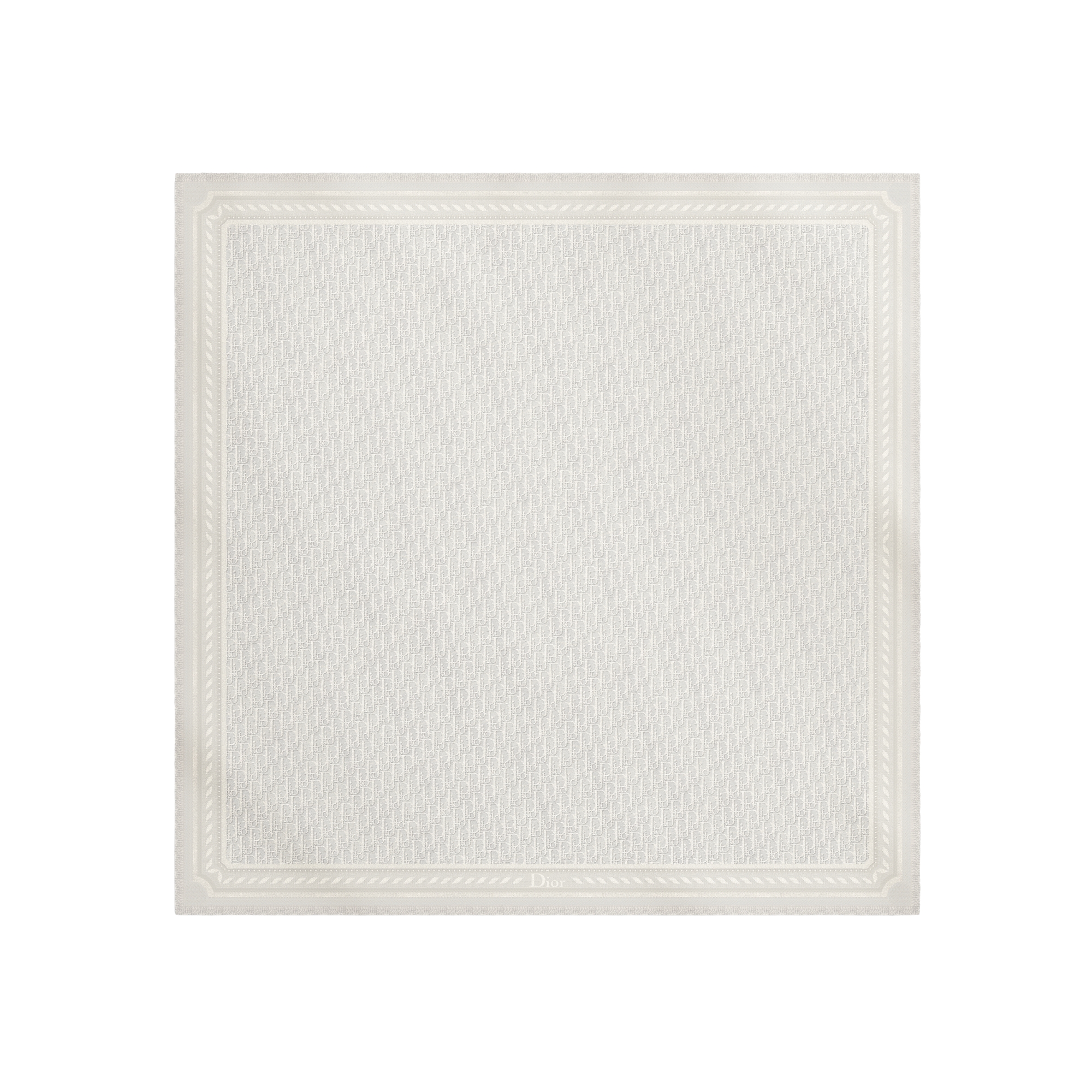  Seiden- und Wolljacquard in Elfenbeinfarbe