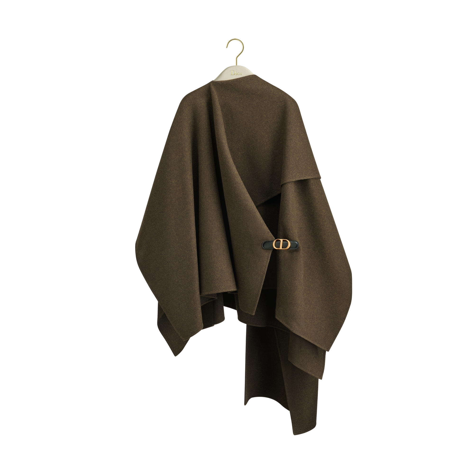 Draped Cape Brown Cashmere E01