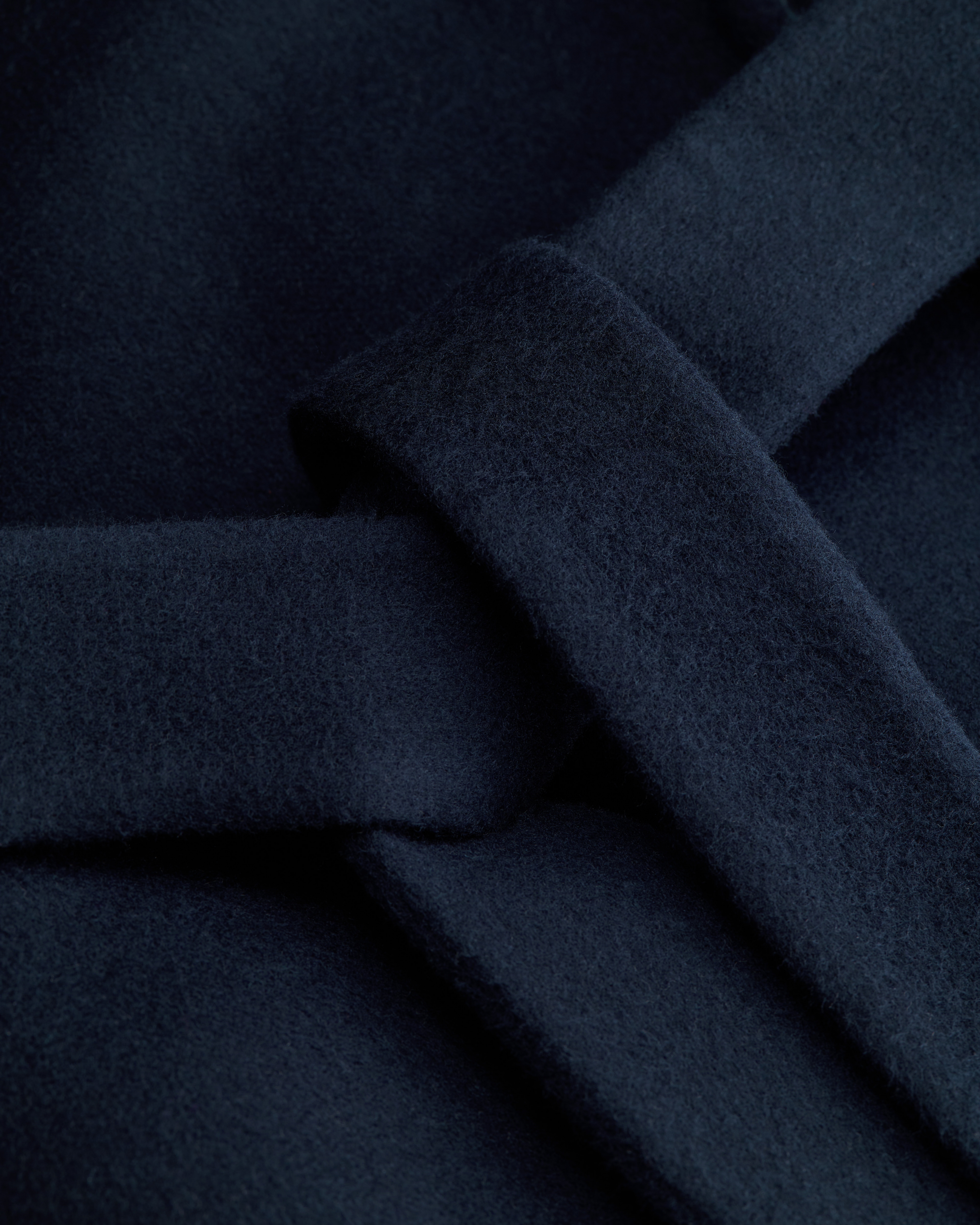 Belted Cropped Double-Breasted Peacoat