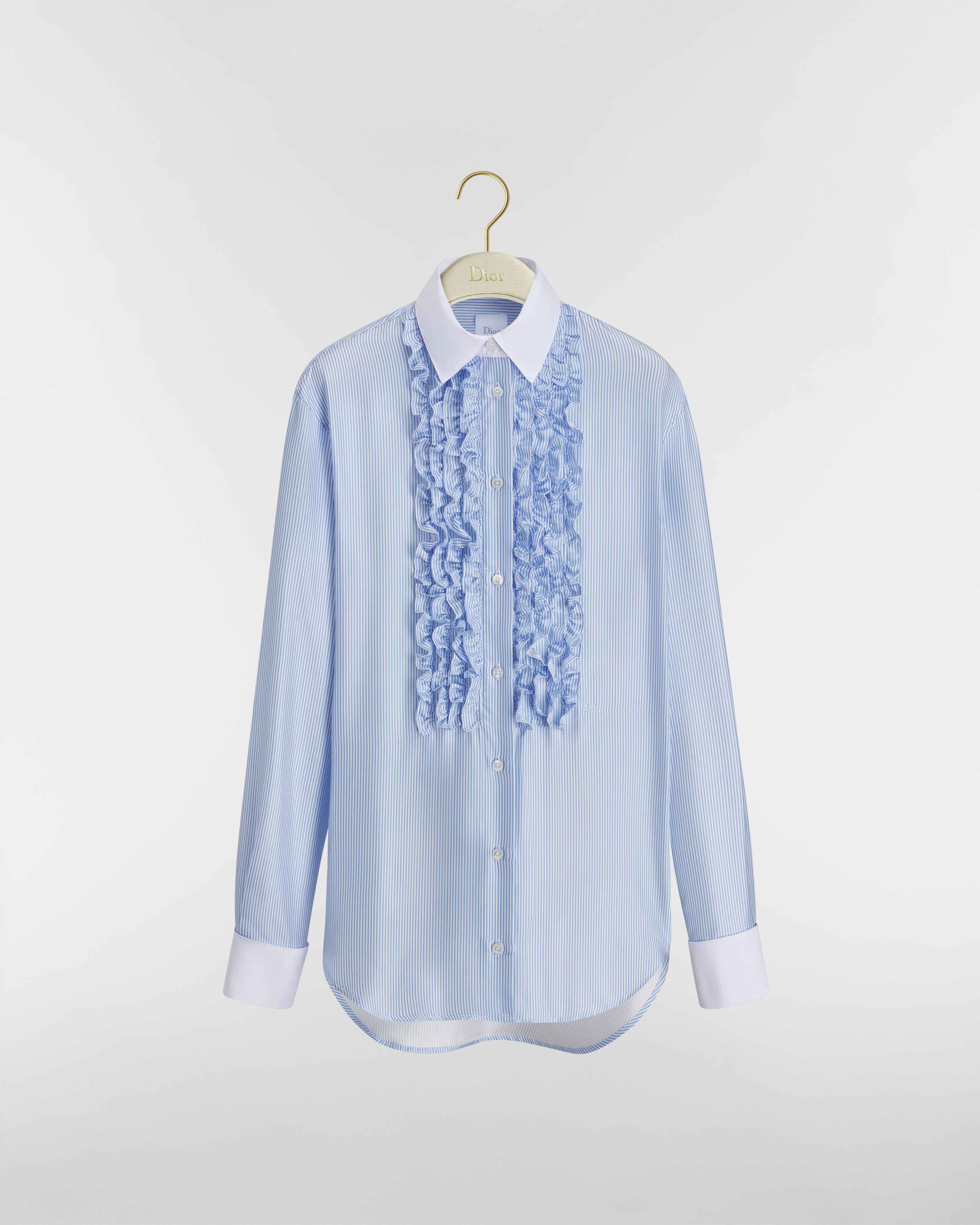 Dioriviera Blouse with Ruffled Plastron