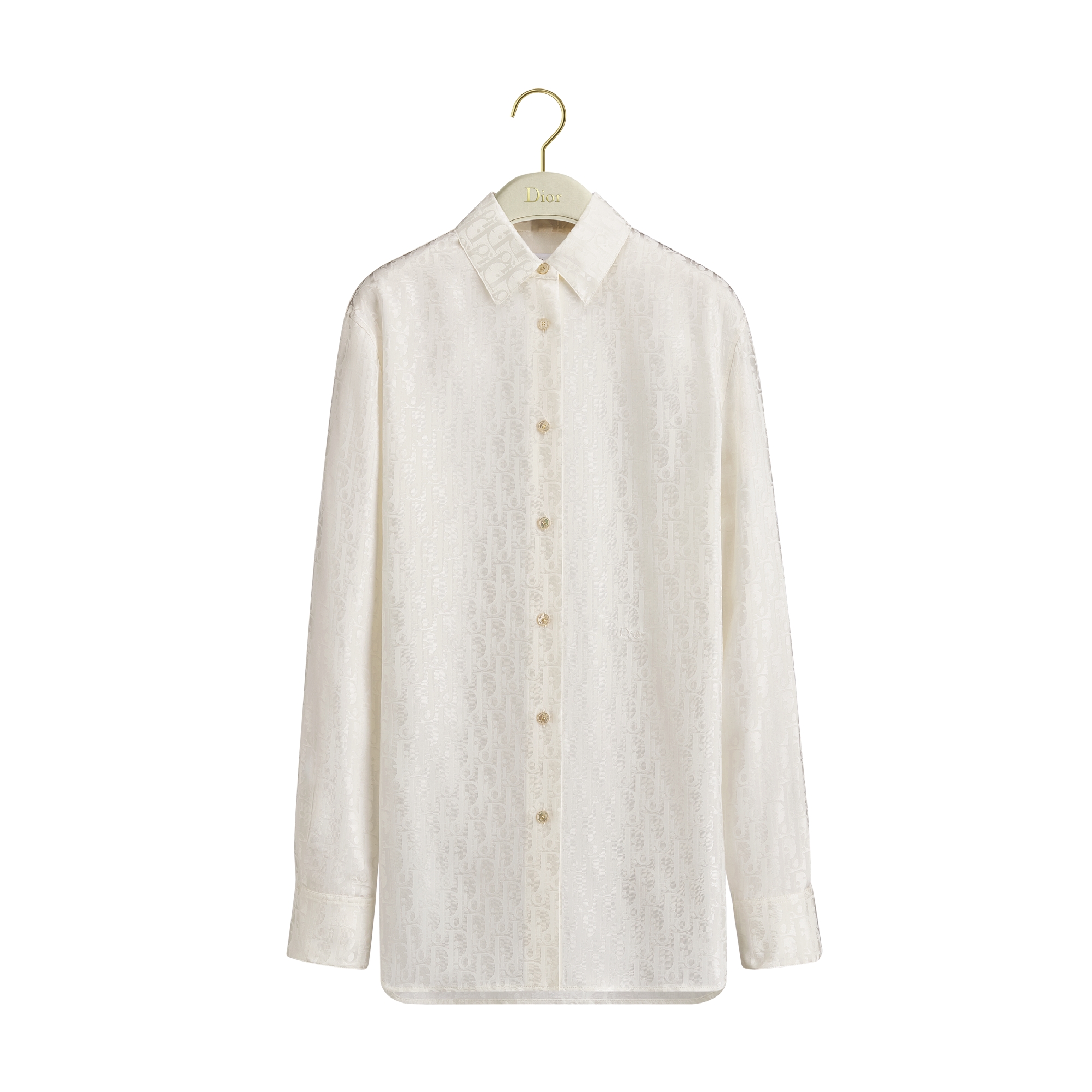  Ecru Dior Oblique Silk Twill