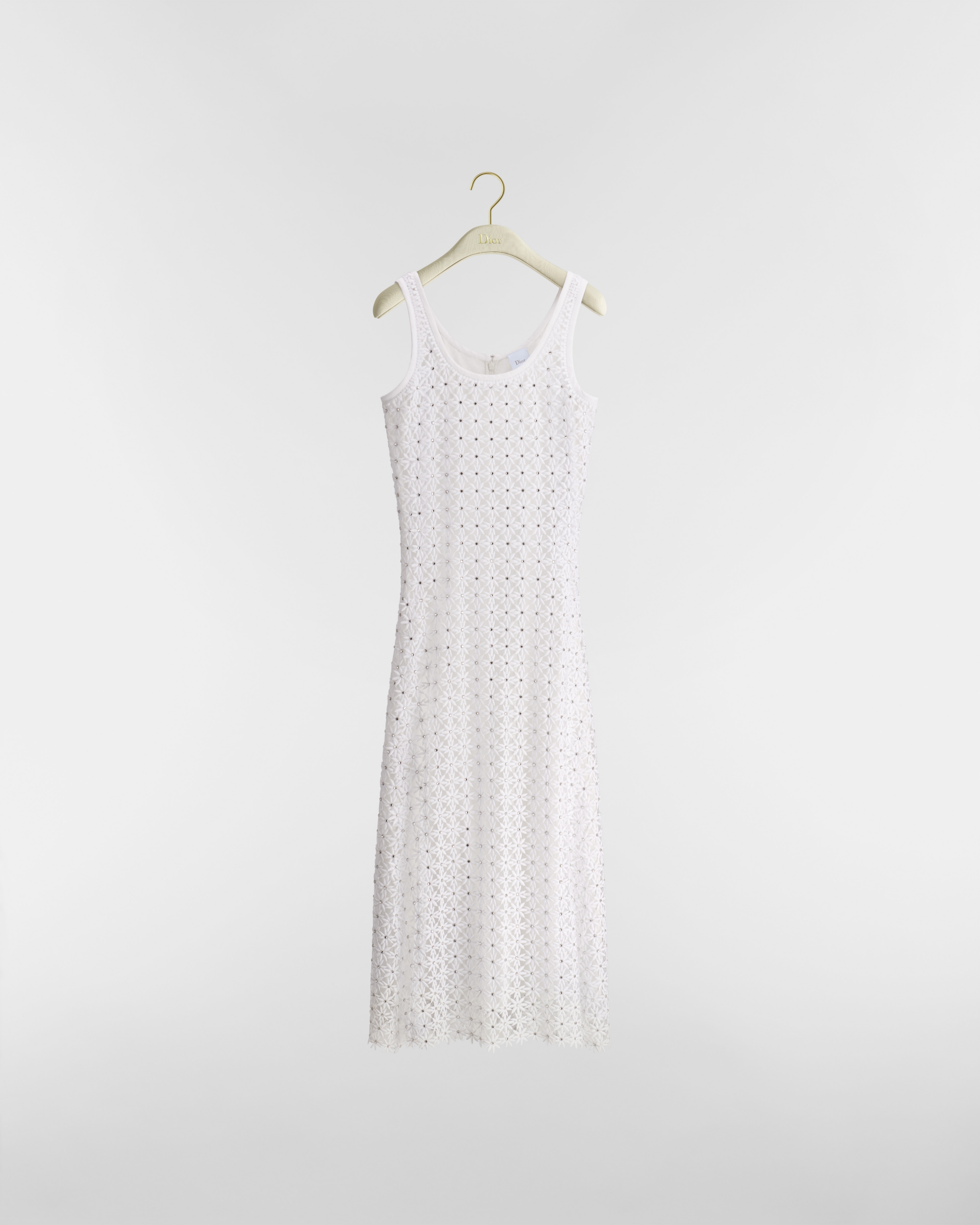 Dioriviera Embroidered Mid-Length Dress