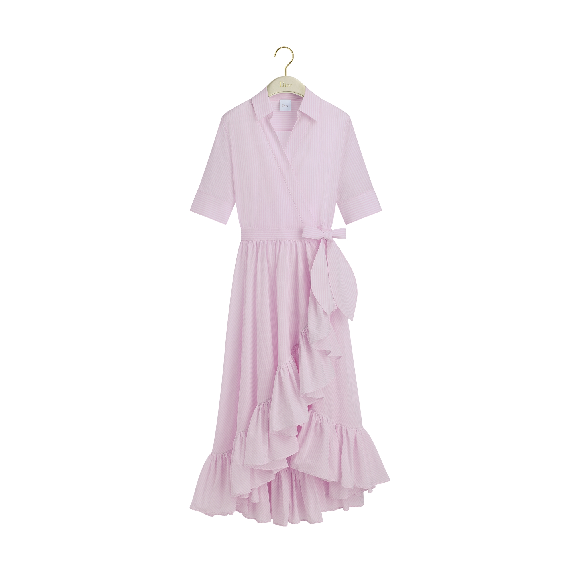 white and pink ruffle dress Charming Pastel Floral Corset Ruffle Mini Dress