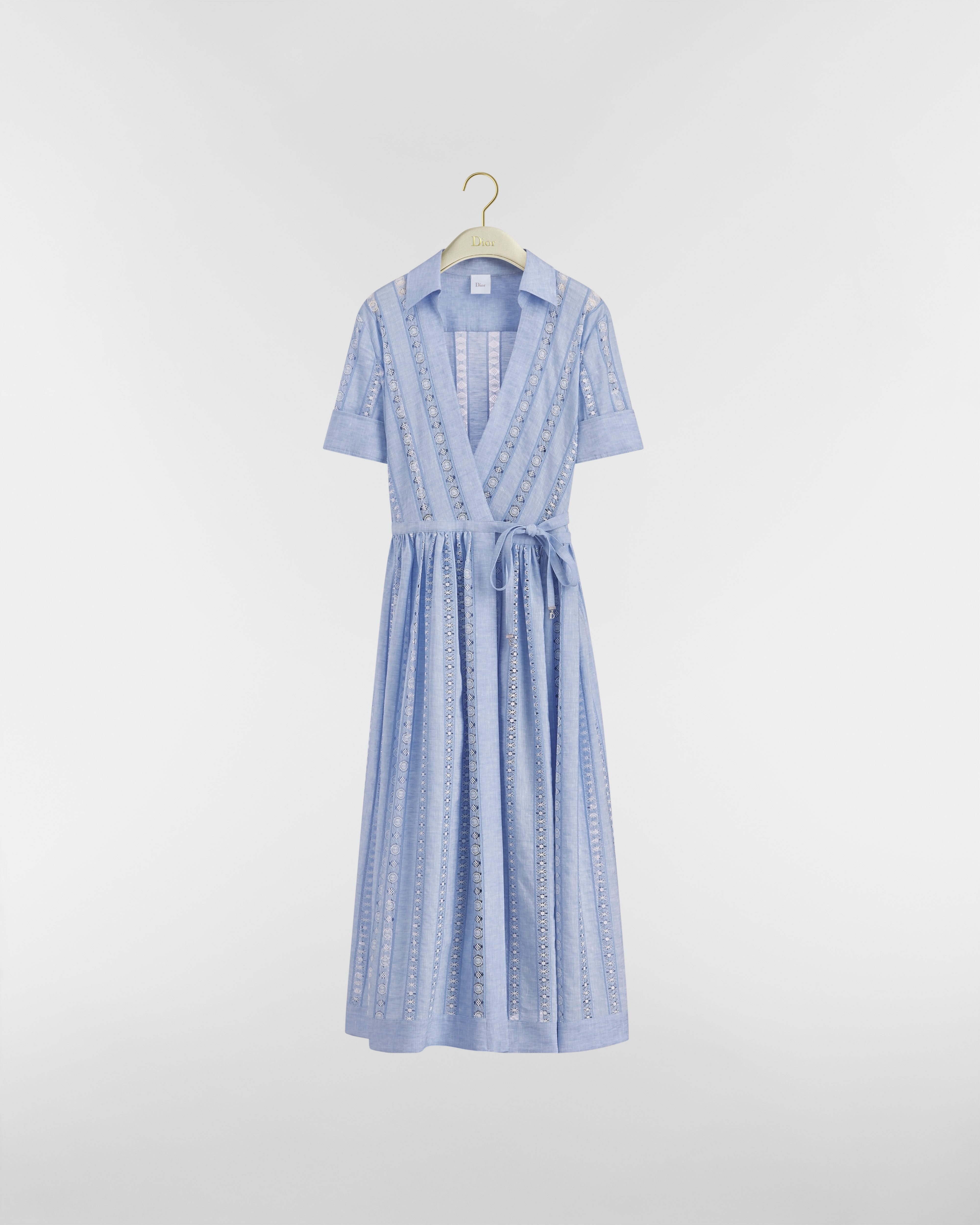Ausgestelltes Dioriviera Midikleid mit Stickerei