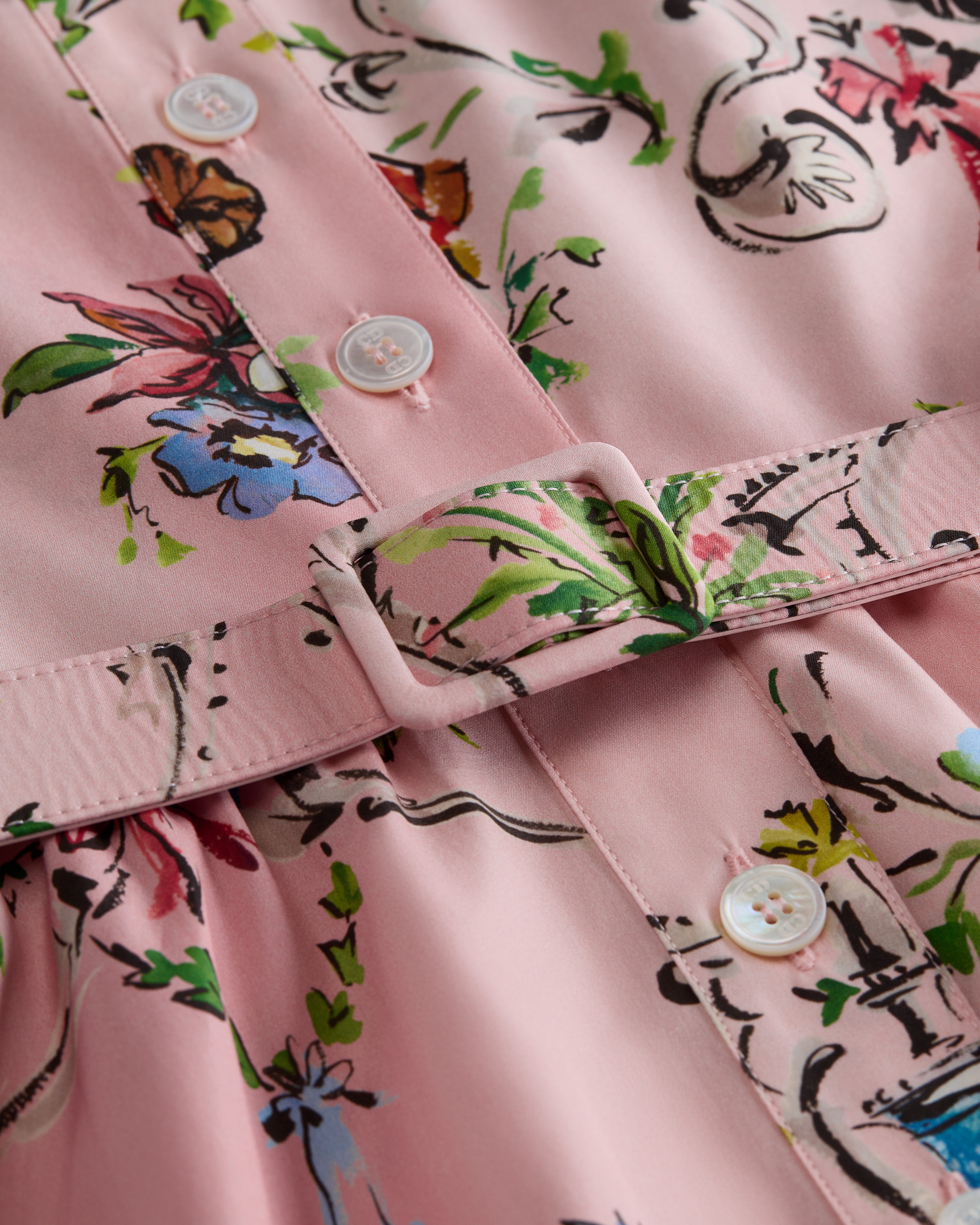 Dioriviera Mid-Length Belted Dress