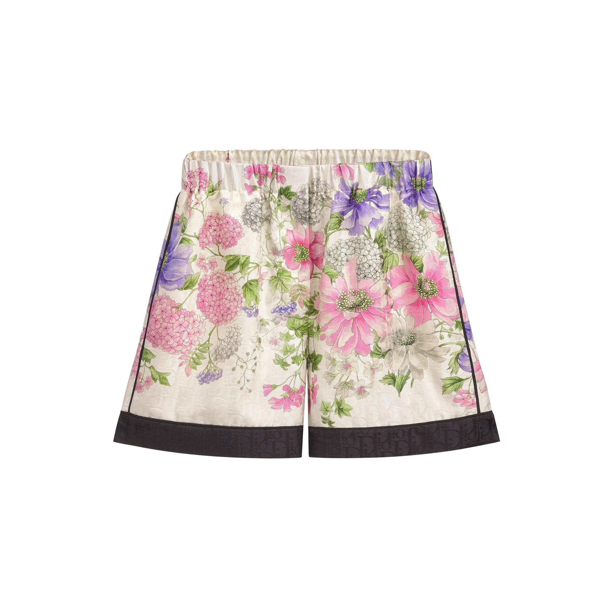 K*様 Dior 花柄ショートパンツ サイズ44 未使用 Shorts White Silk Twill with Multicolor Dior Hortensia Garden